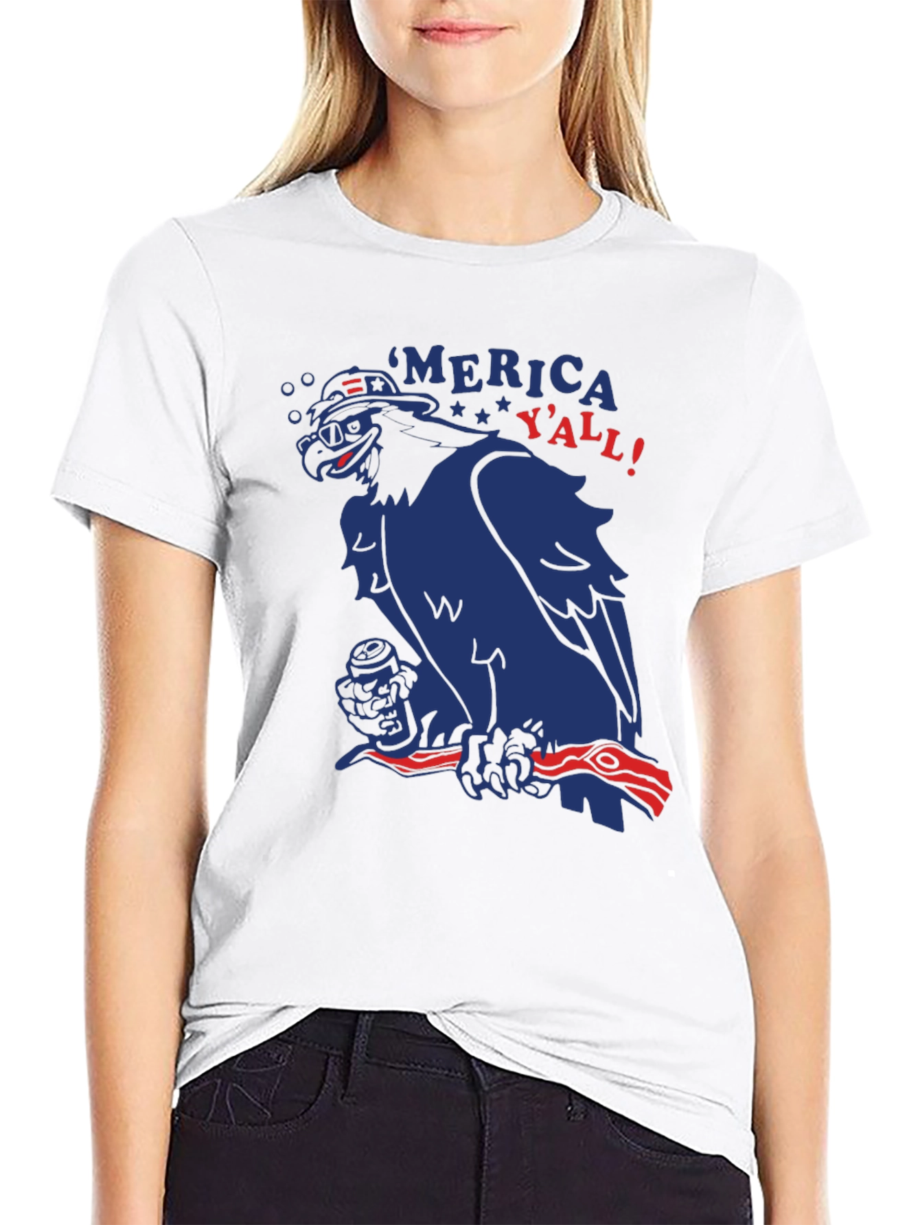 Patriotic Eagle Merica Yall! T-Shirt