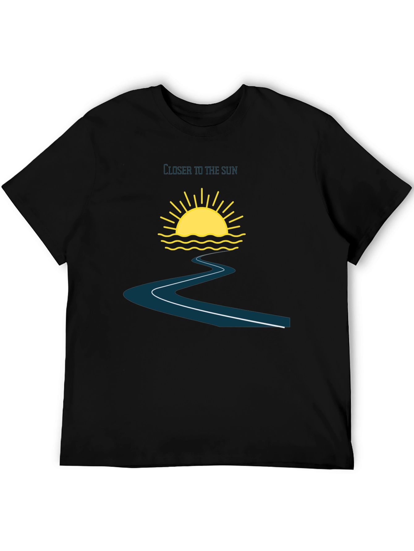 Closer to the Sun Black Graphic Tee