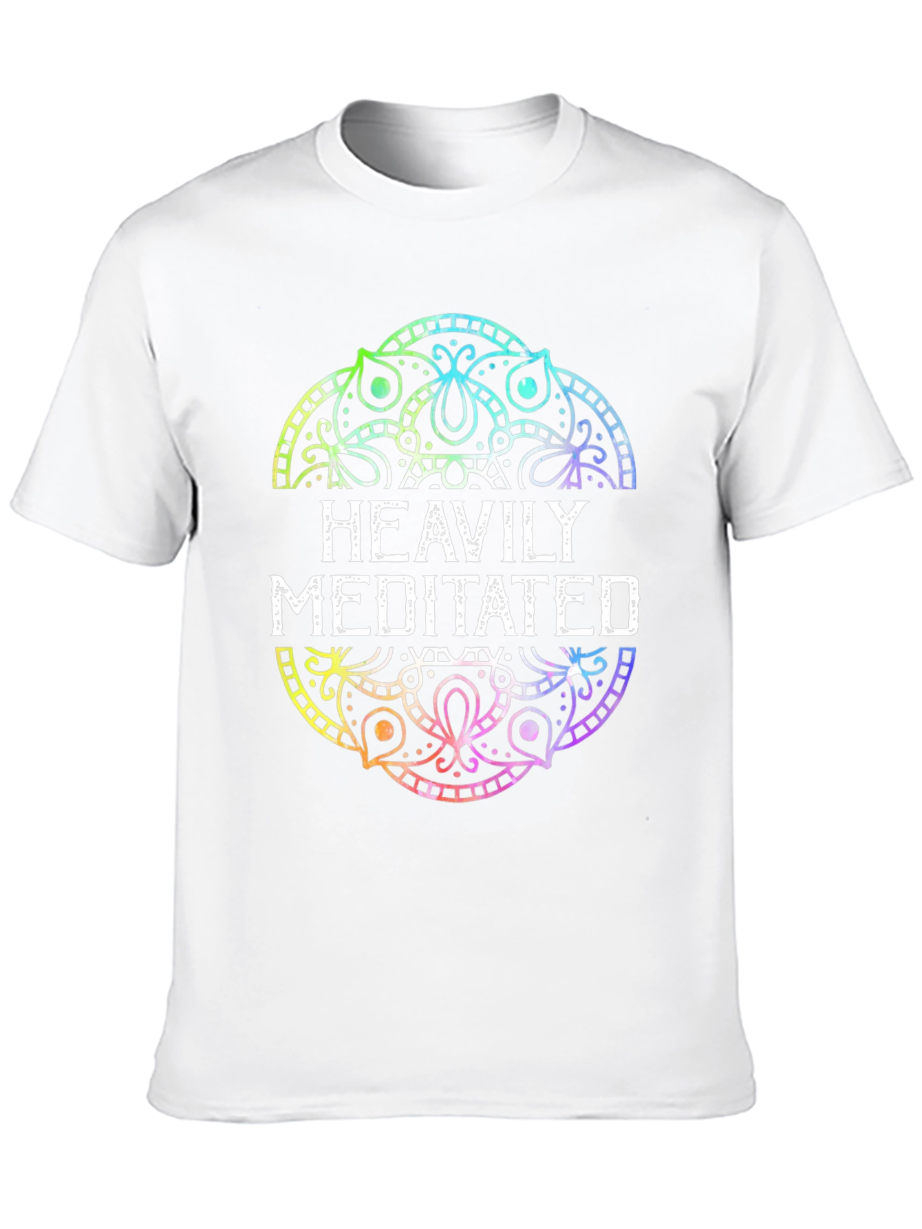 Heavily Meditated Mandala T-Shirt - Black