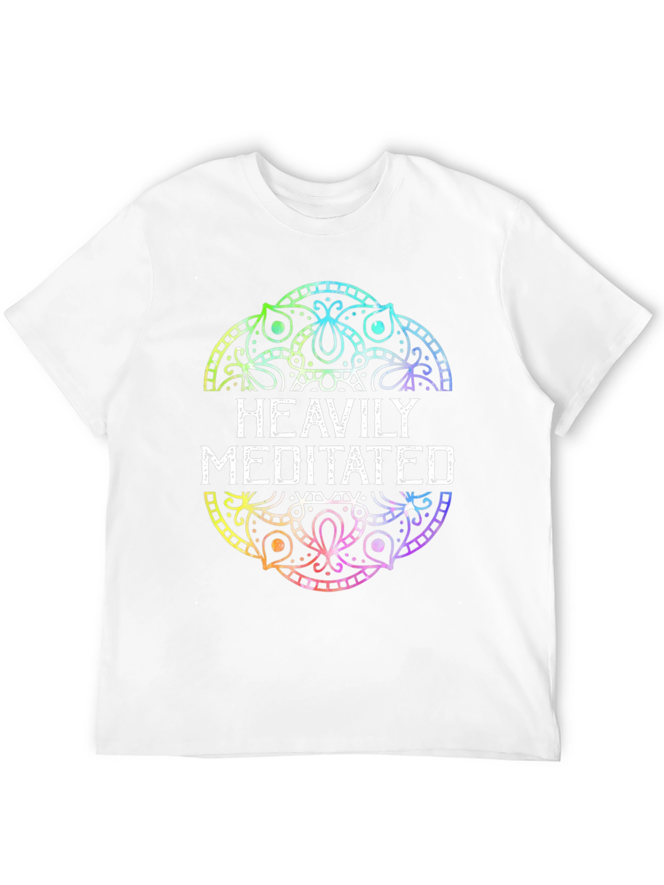 Heavily Meditated Mandala T-Shirt - Black