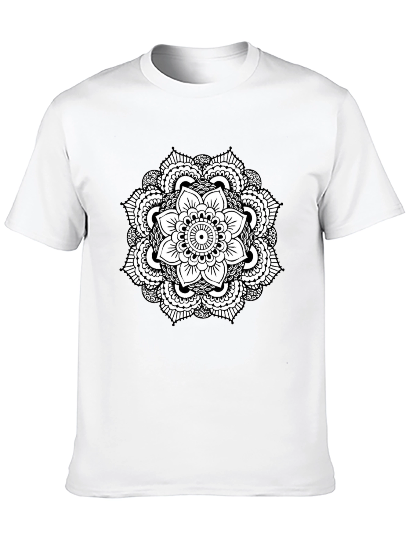 Black Mandala T-Shirt - Stylish Graphic Tee