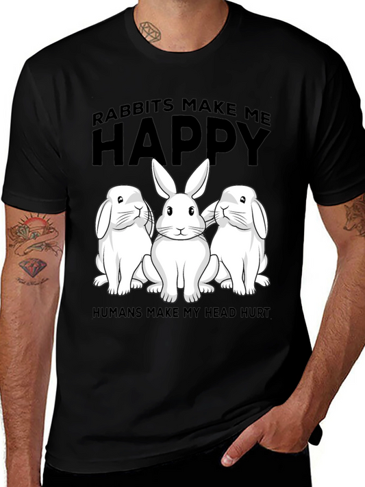Rabbit Lover T-Shirt: Humans Make My Head Hurt