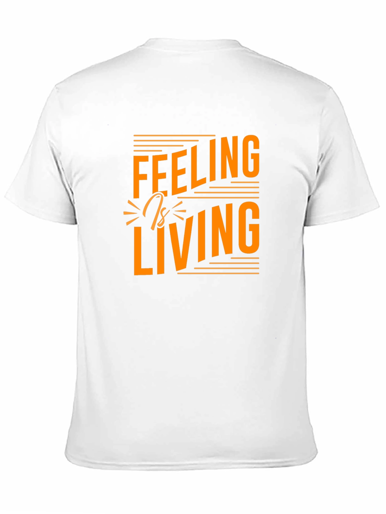 Feeling is Living Graphic Tee - Stylish Black T-Shirt