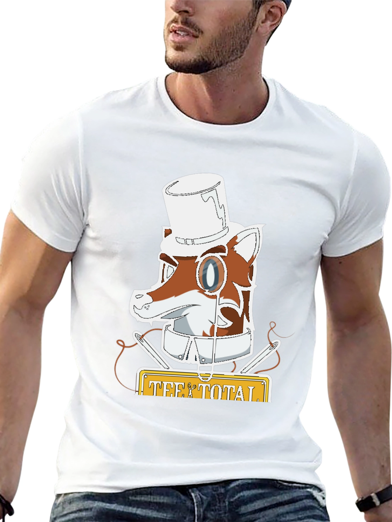 Tee Total Fox Gentleman Graphic T-Shirt