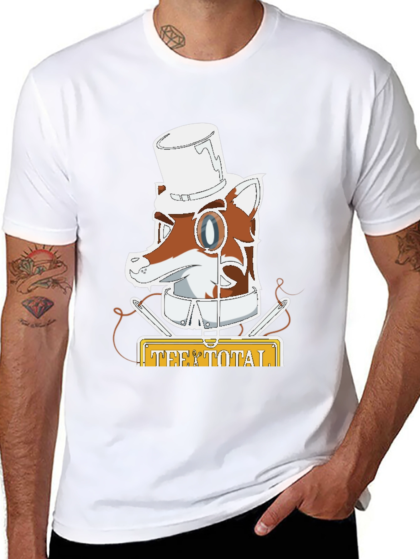 Tee Total Fox Gentleman Graphic T-Shirt