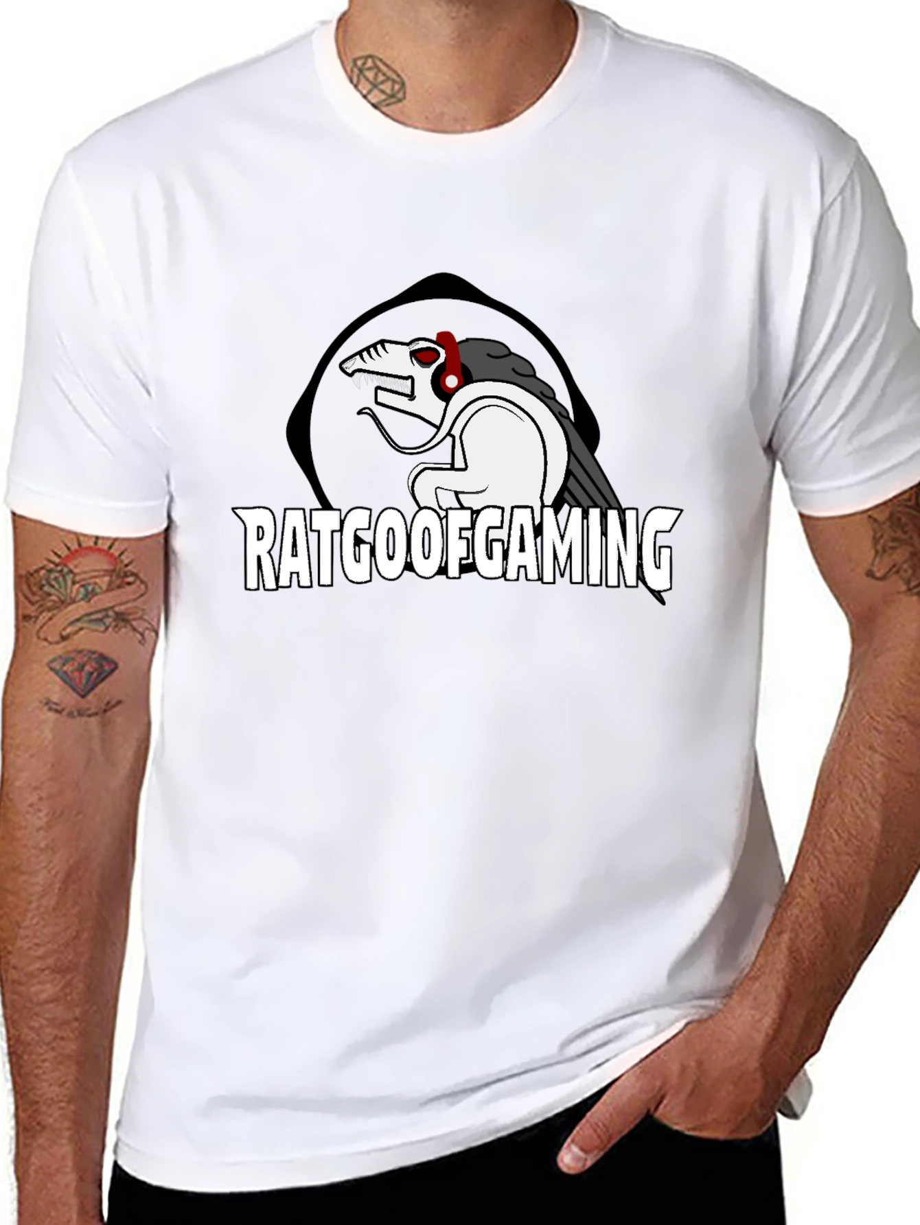 RatGooGaming Black T-Shirt - Gamer Apparel