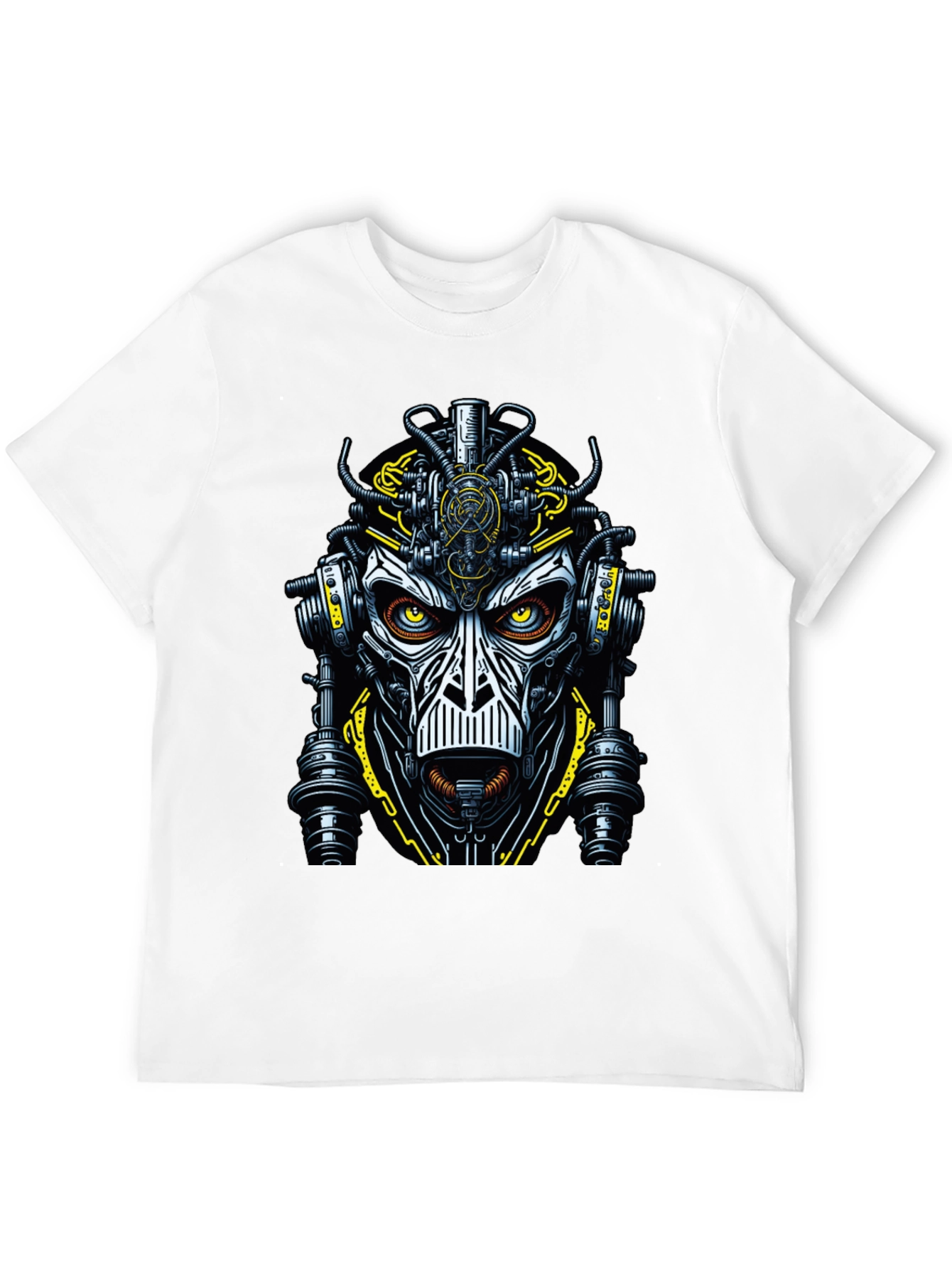 Steampunk Robot Face Graphic Tee