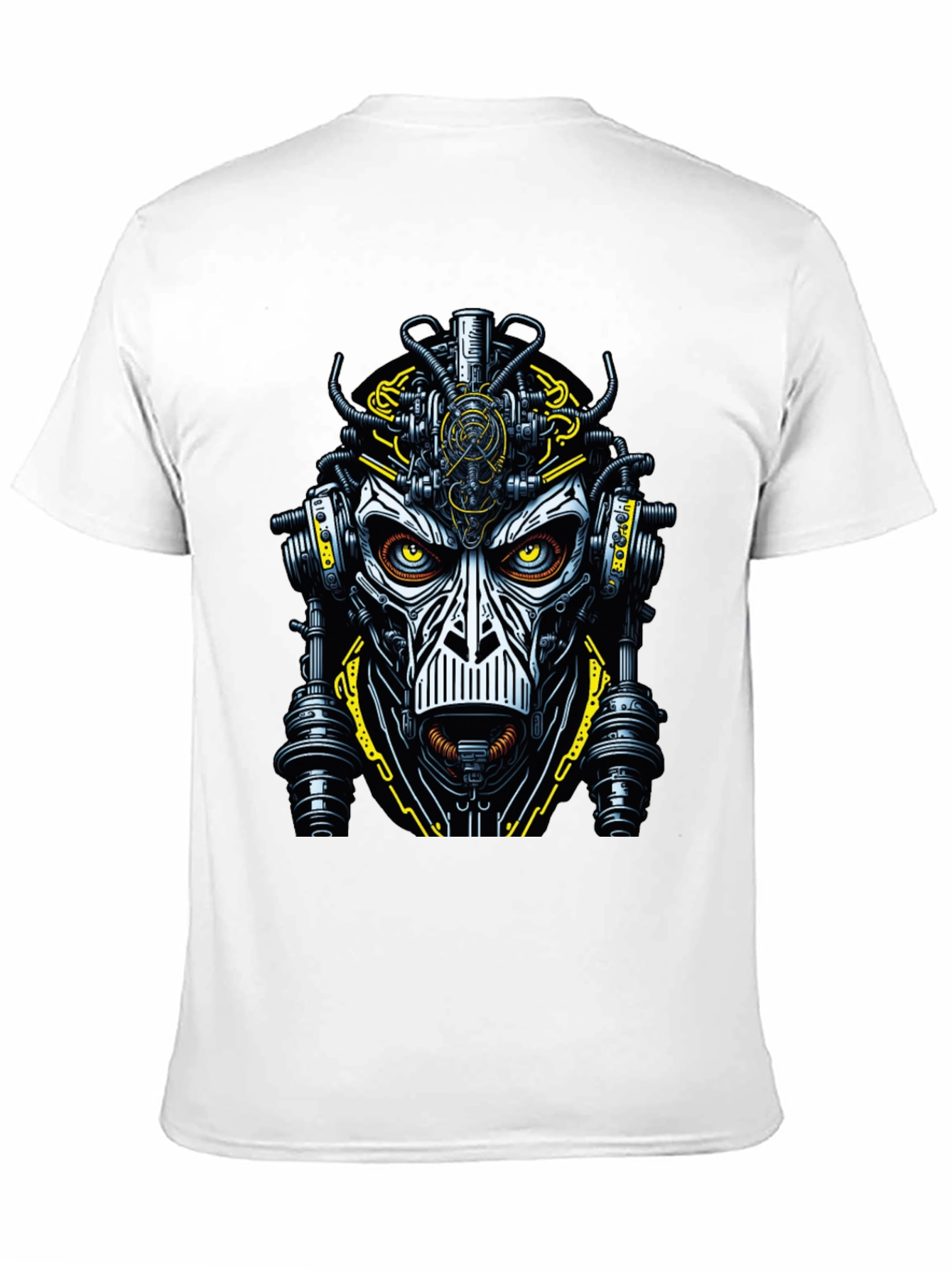 Steampunk Robot Face Graphic Tee