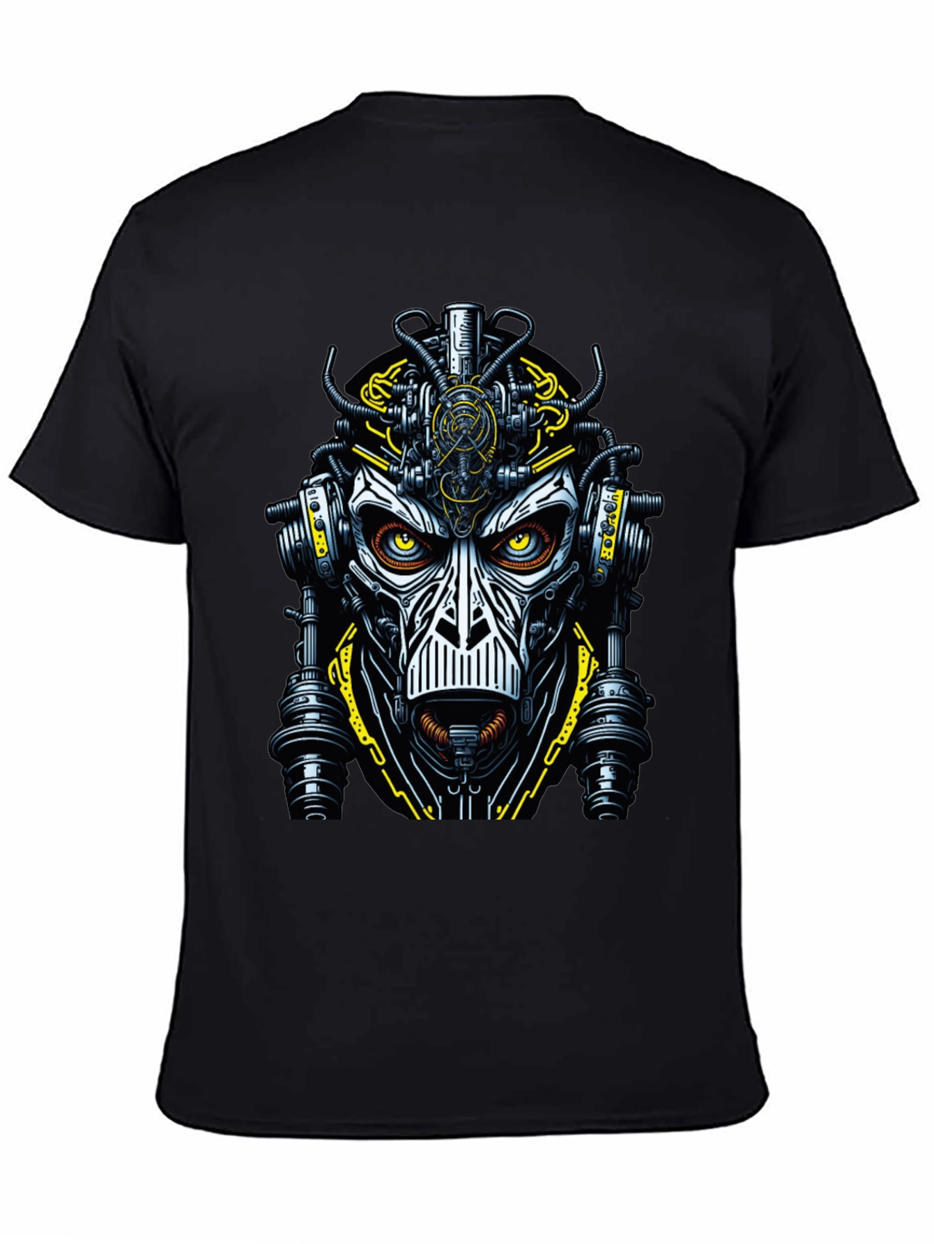 Steampunk Robot Face Graphic Tee