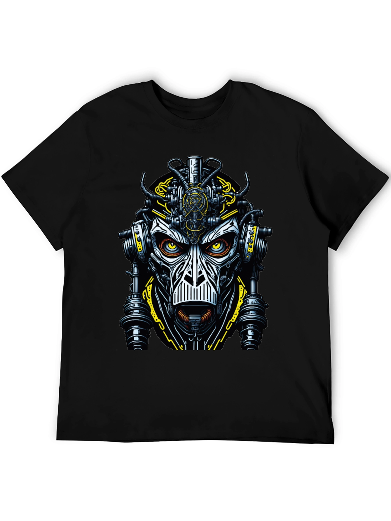 Steampunk Robot Face Graphic Tee