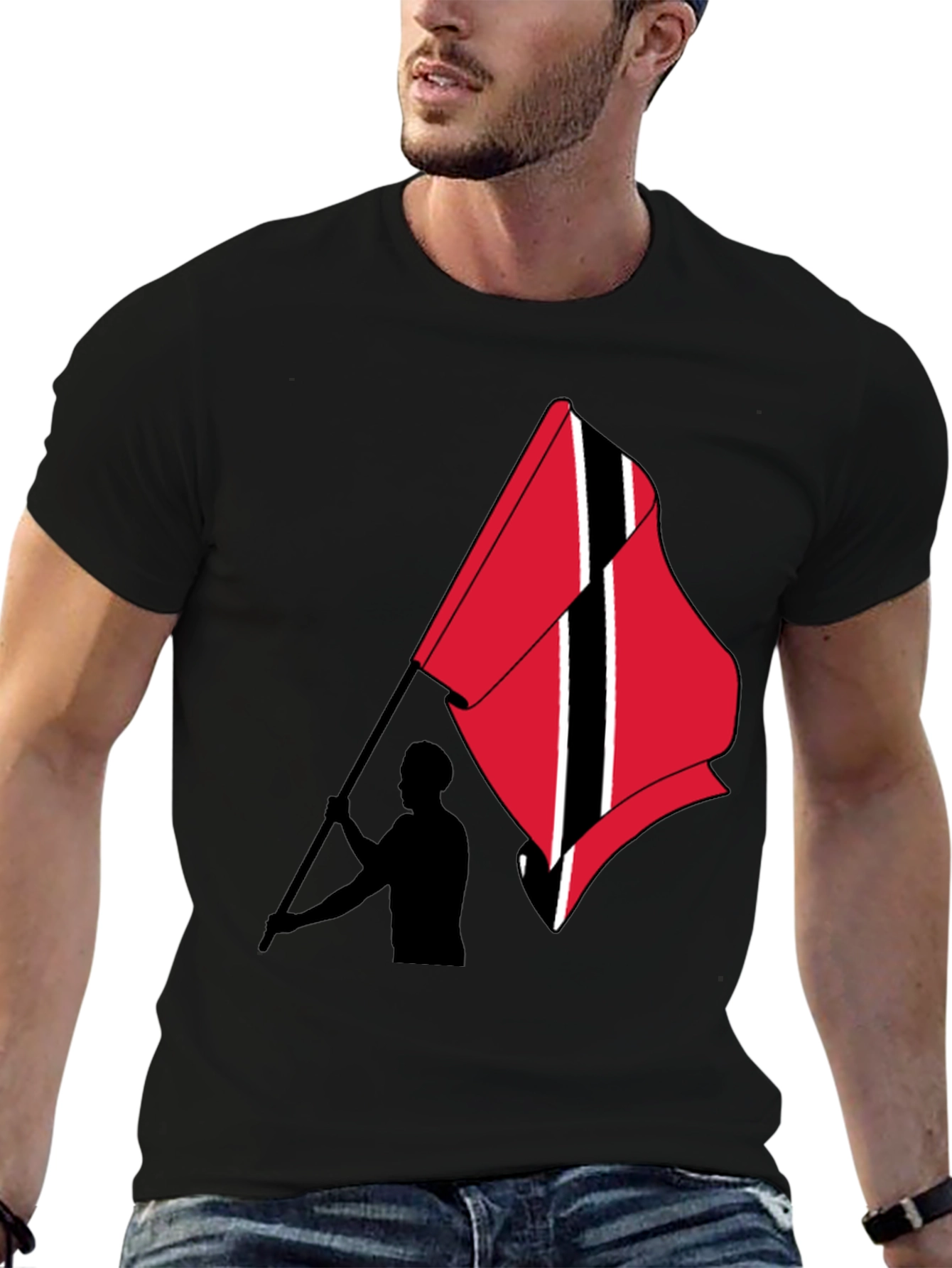 Trinidad & Tobago Flag T-Shirt Black