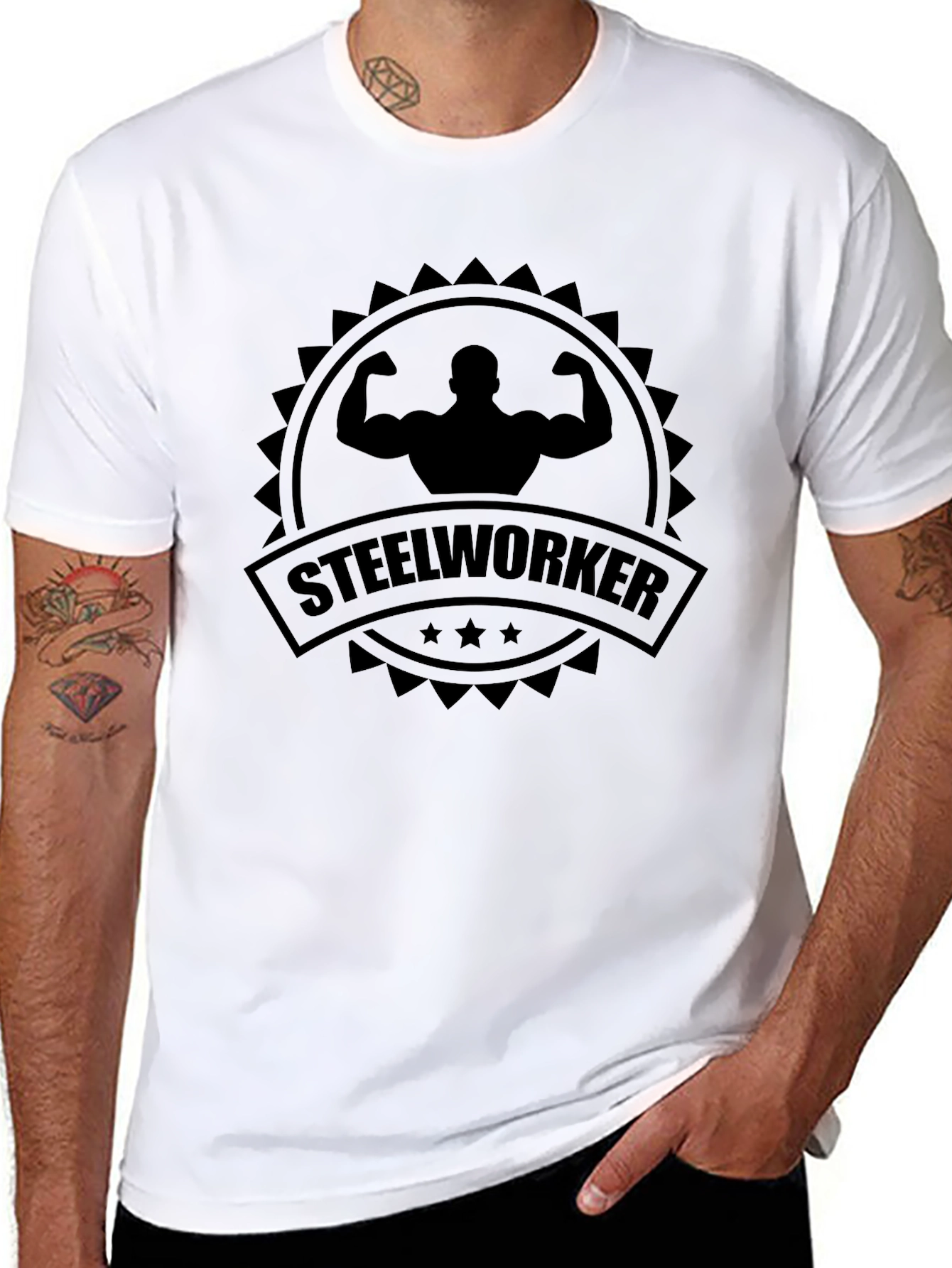 Steelworker Graphic Tee - Black