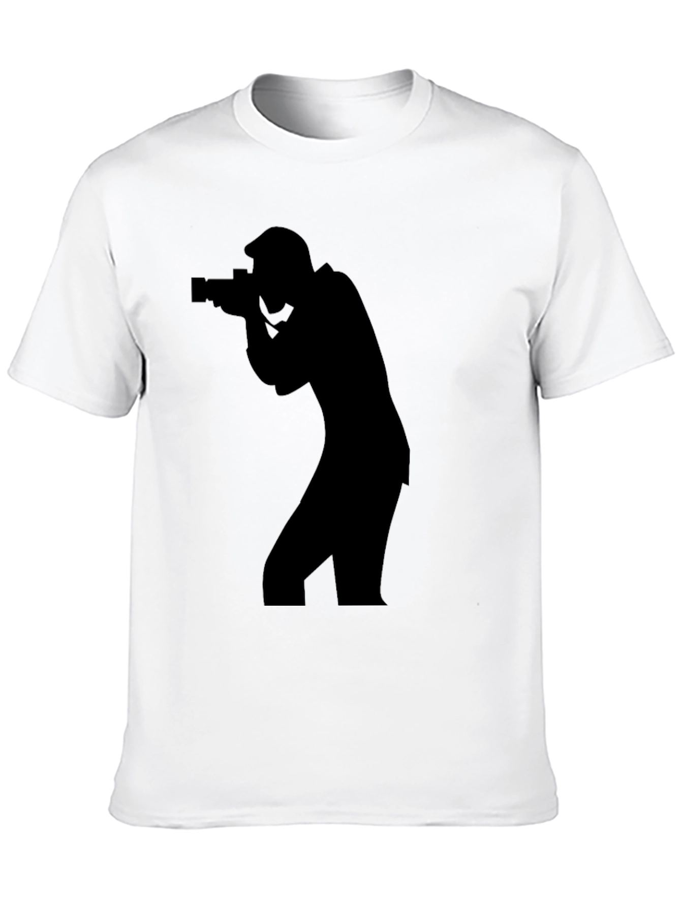 Photographer Silhouette T-Shirt - Cool Camera Graphic Tee