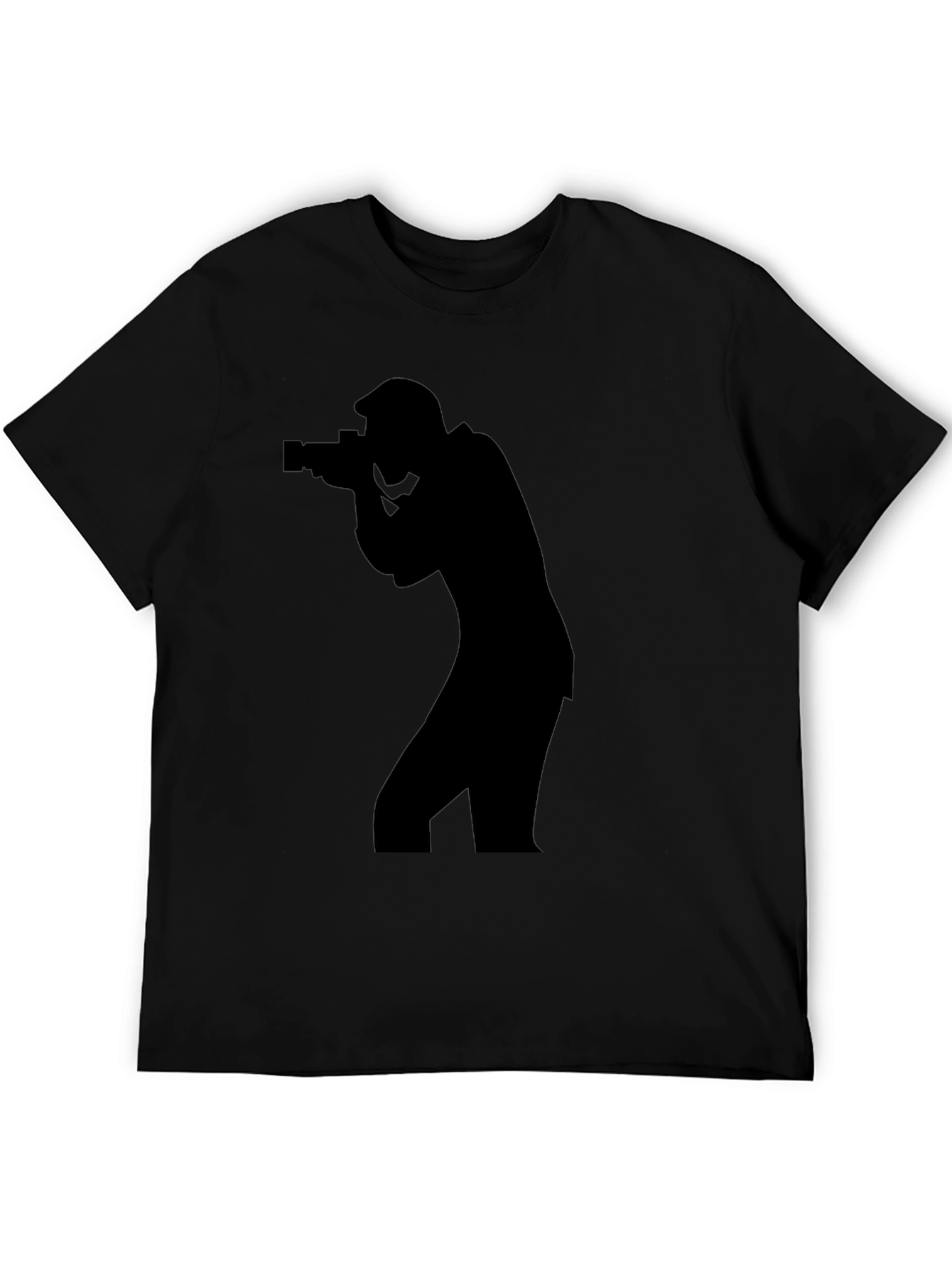 Photographer Silhouette T-Shirt - Cool Camera Graphic Tee