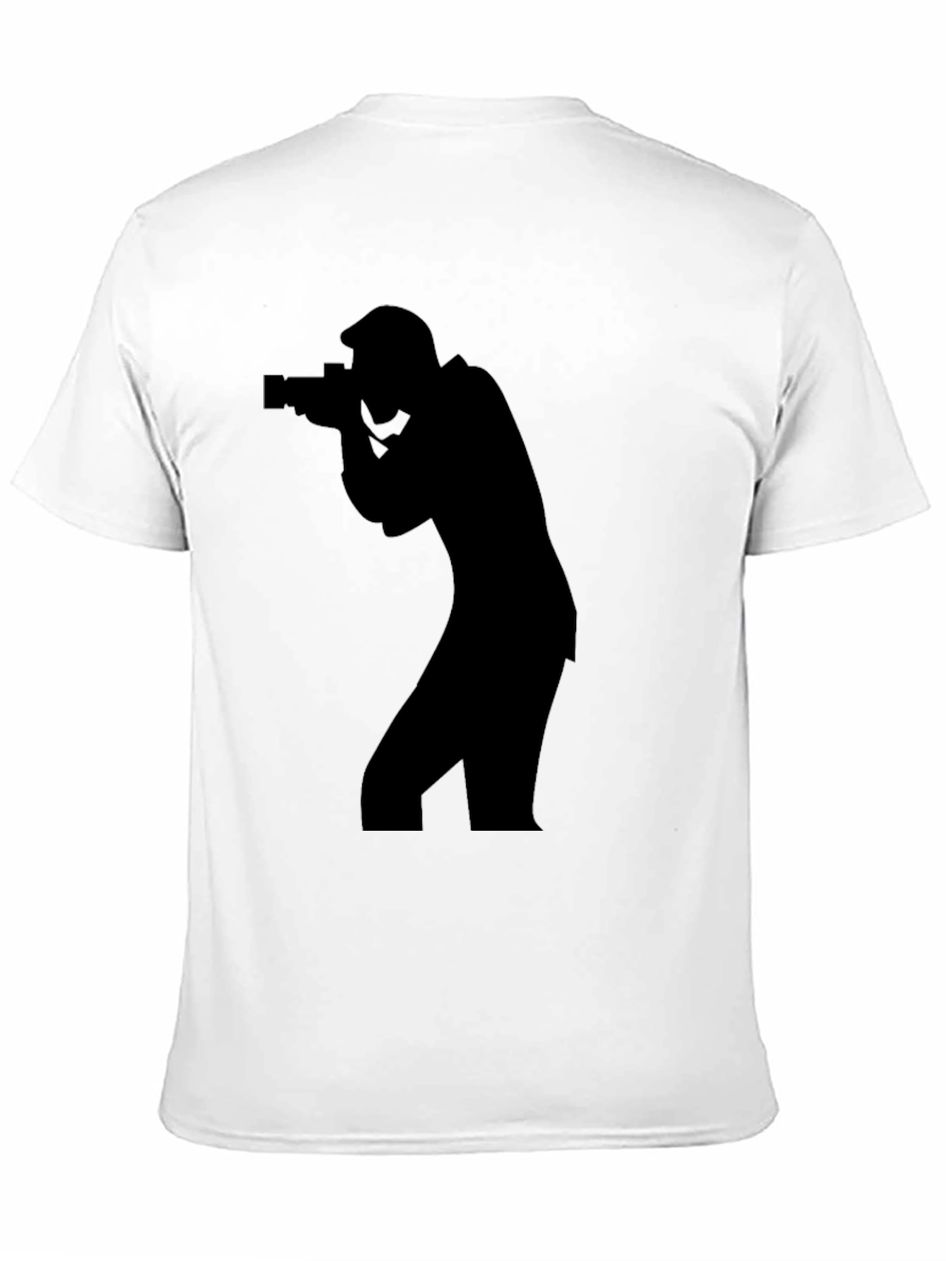 Photographer Silhouette T-Shirt - Cool Camera Graphic Tee
