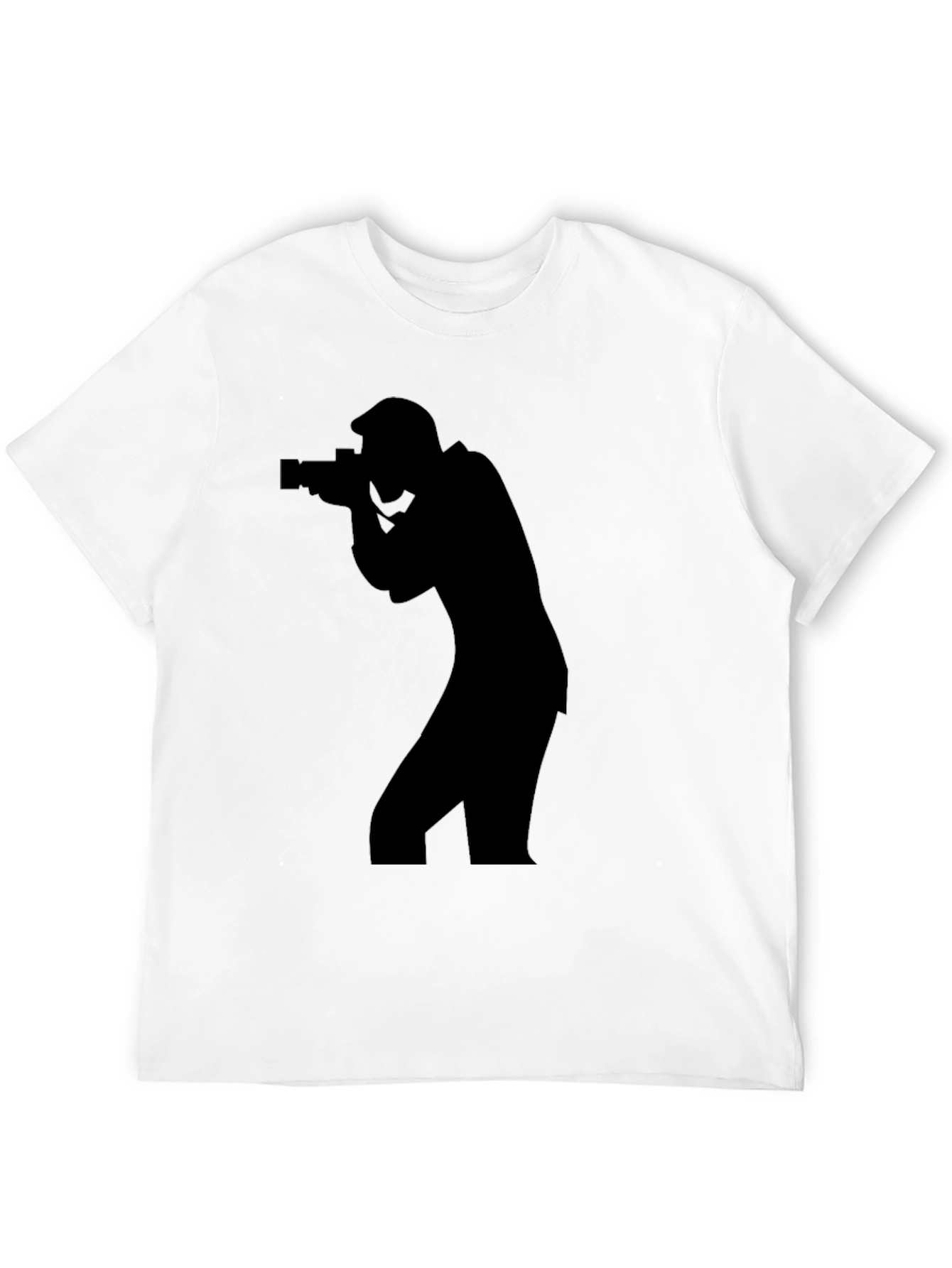 Photographer Silhouette T-Shirt - Cool Camera Graphic Tee