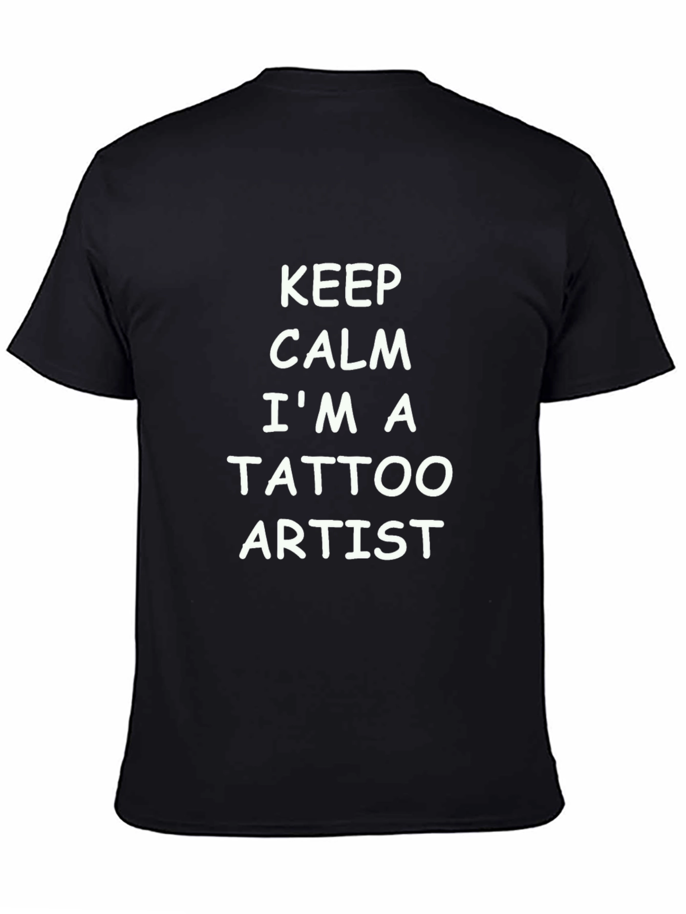 Keep Calm Tattoo Artist Black T-Shirt