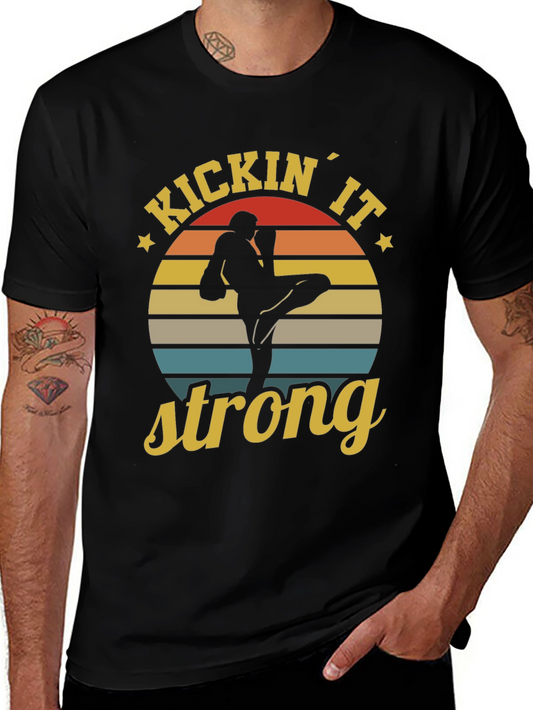 Kickin It Strong T-Shirt - Martial Arts Retro Tee