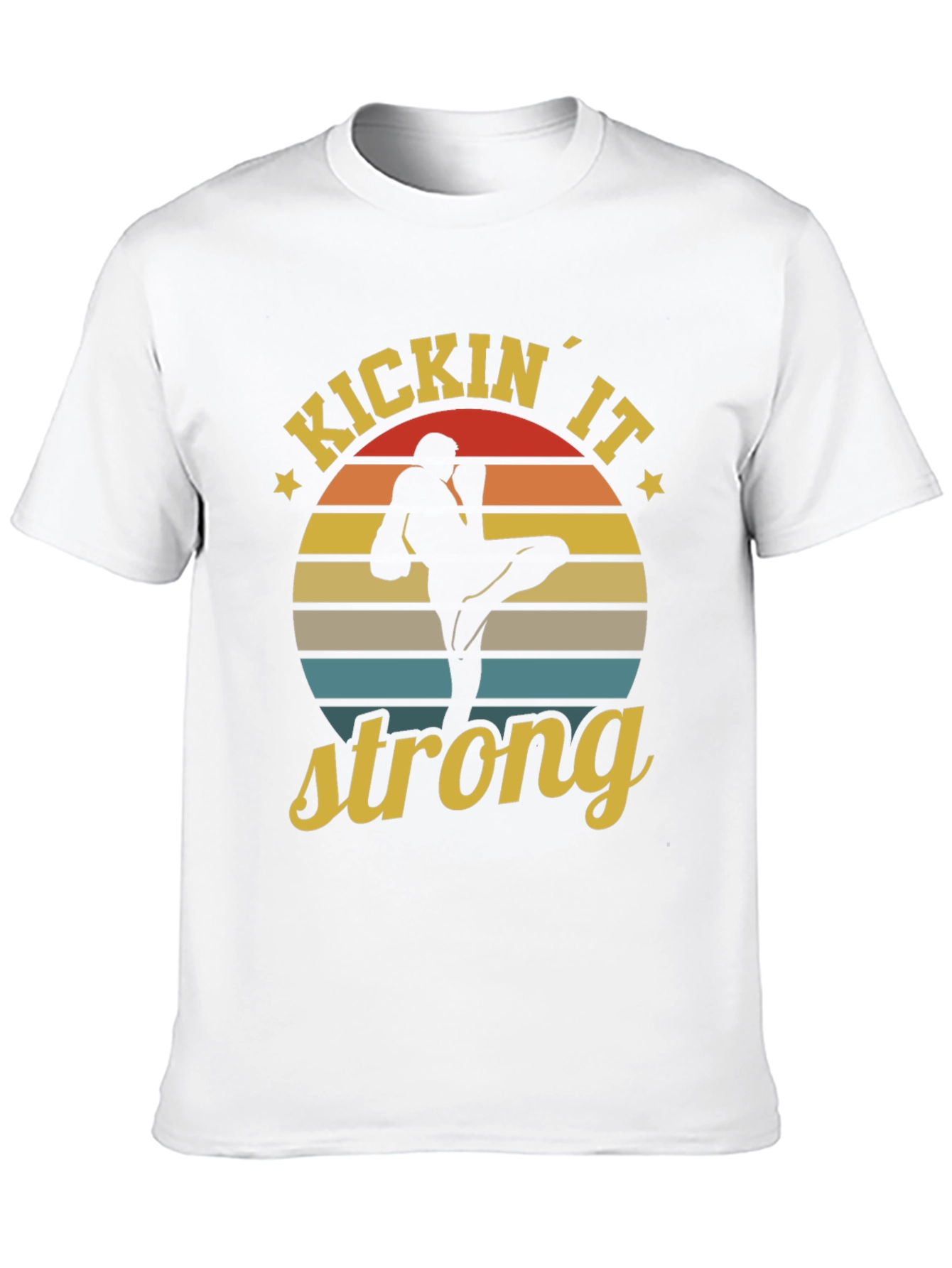 Kickin It Strong T-Shirt - Martial Arts Retro Tee