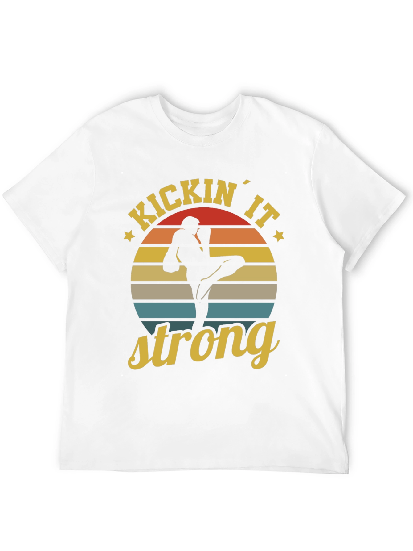 Kickin It Strong T-Shirt - Martial Arts Retro Tee