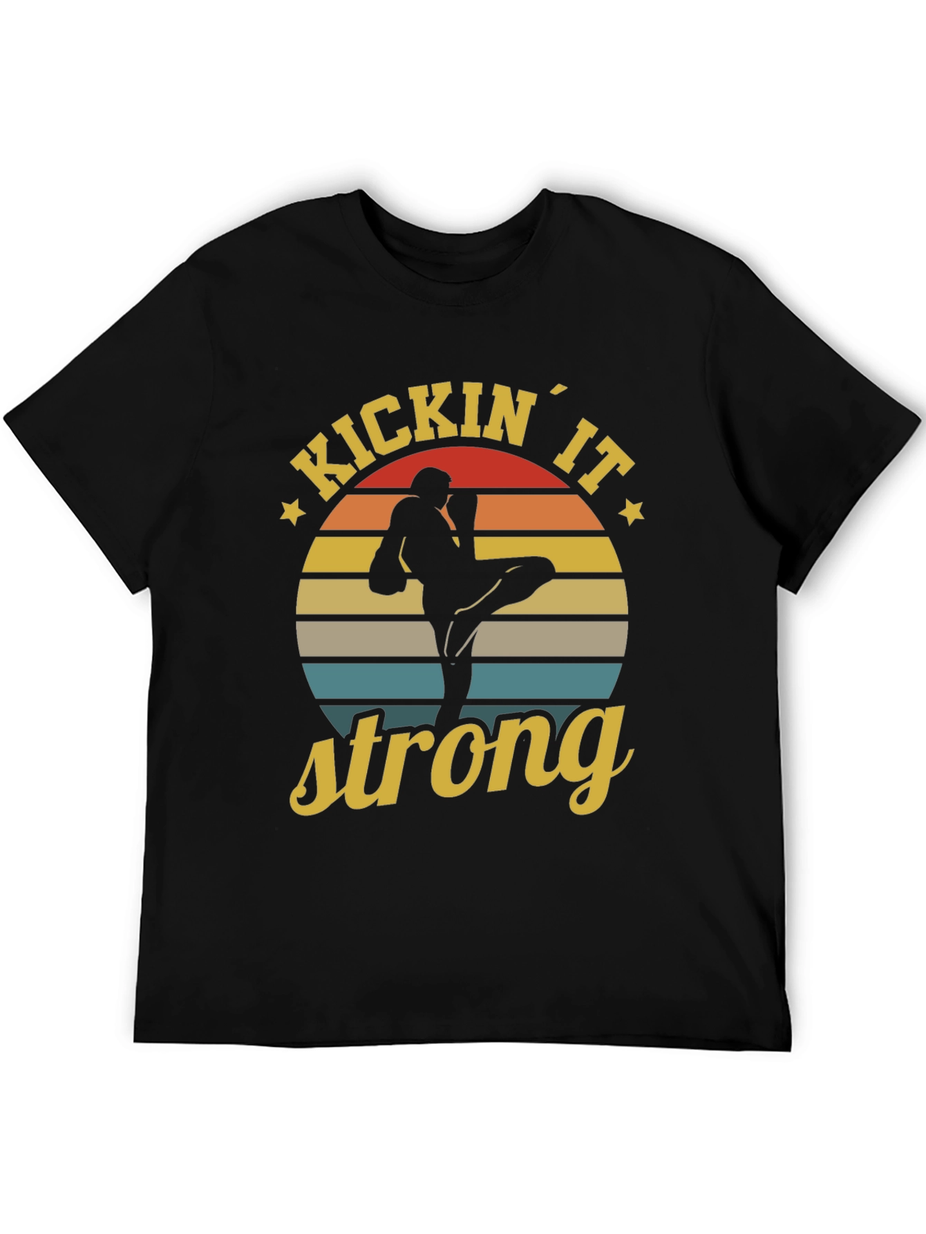 Kickin It Strong T-Shirt - Martial Arts Retro Tee