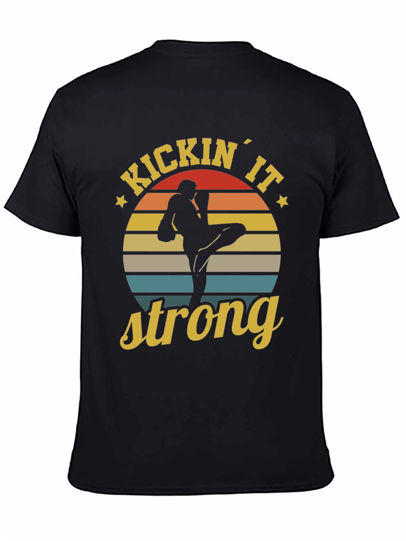 Kickin It Strong T-Shirt - Martial Arts Retro Tee