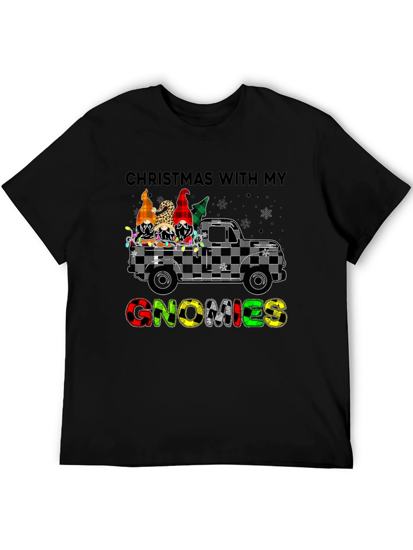 Christmas With My Gnomies Truck T-Shirt