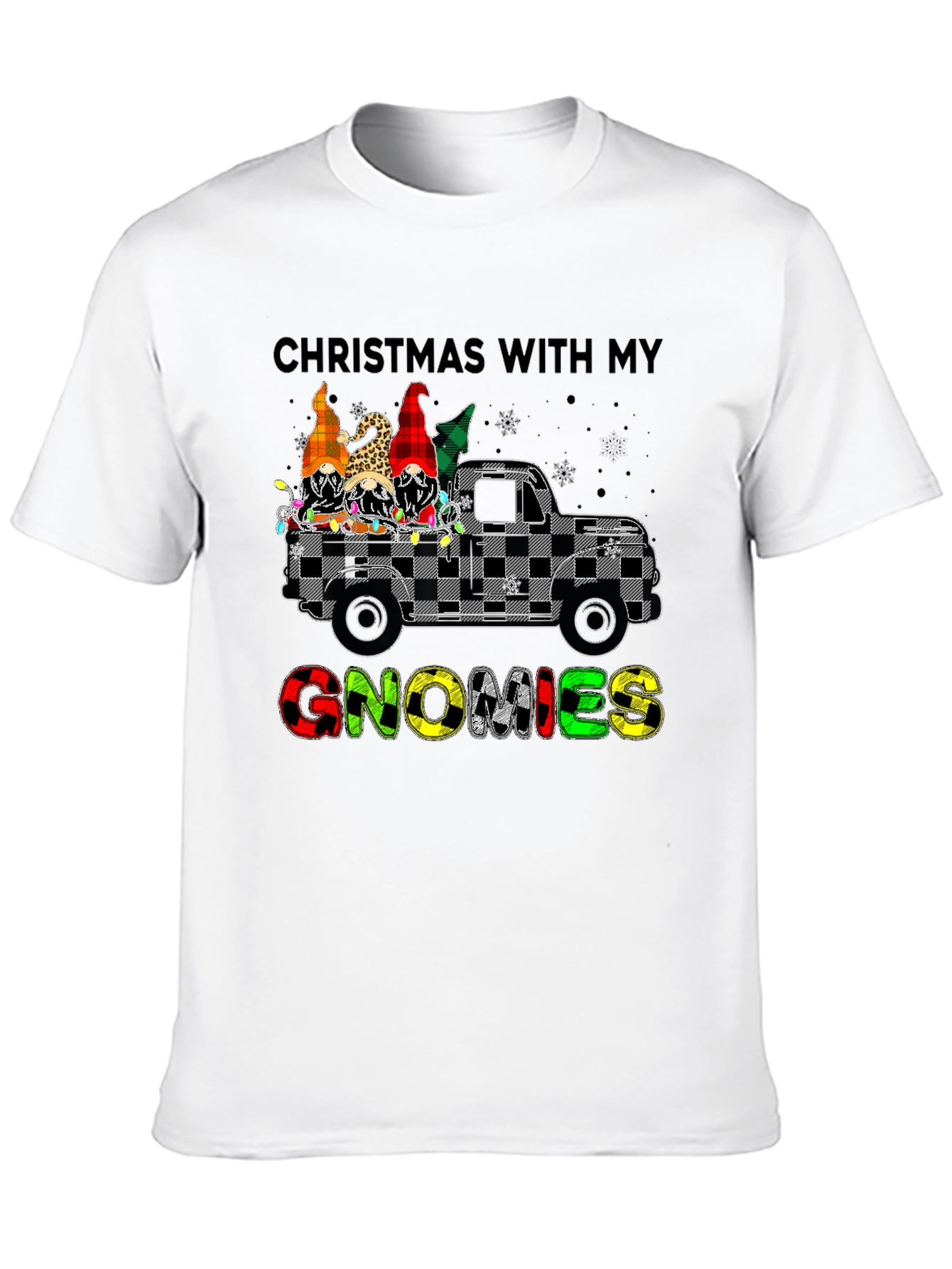 Christmas With My Gnomies Truck T-Shirt