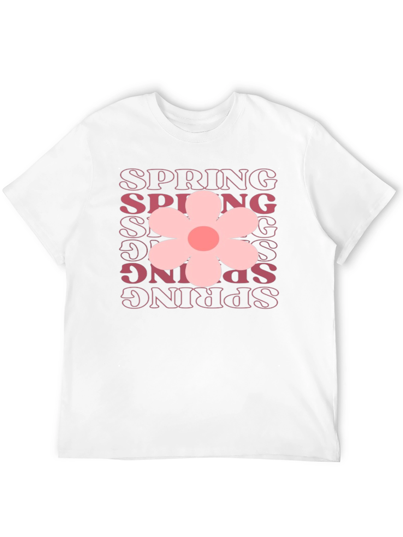 Spring Flower Graphic Tee - Black