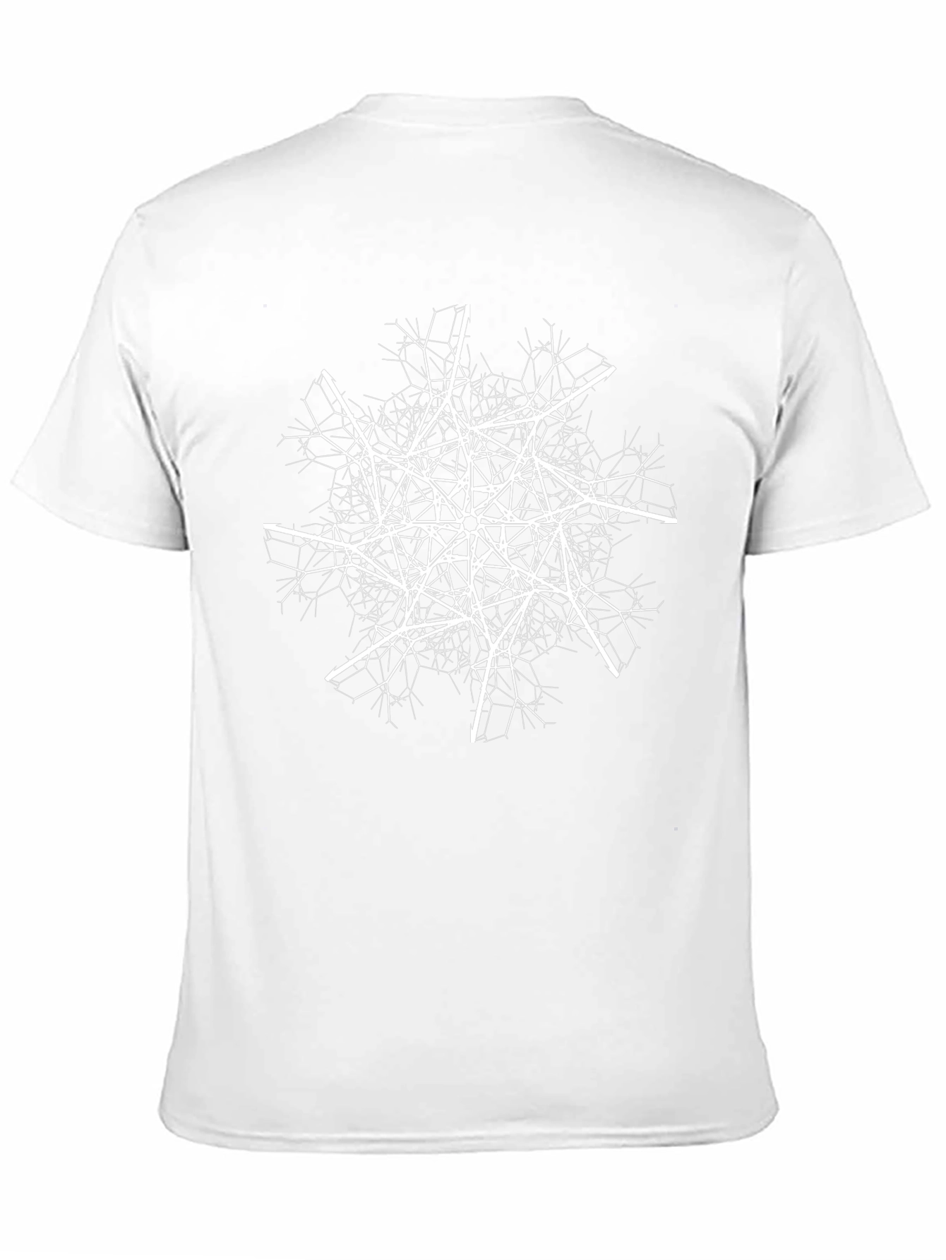 Abstract Tree Graphic T-Shirt - Black