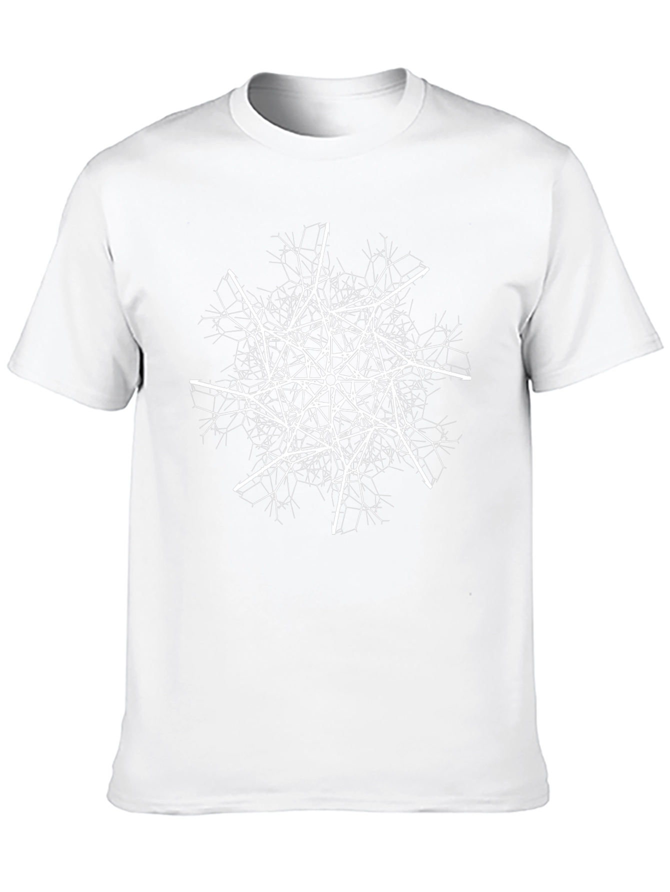 Abstract Tree Graphic T-Shirt - Black