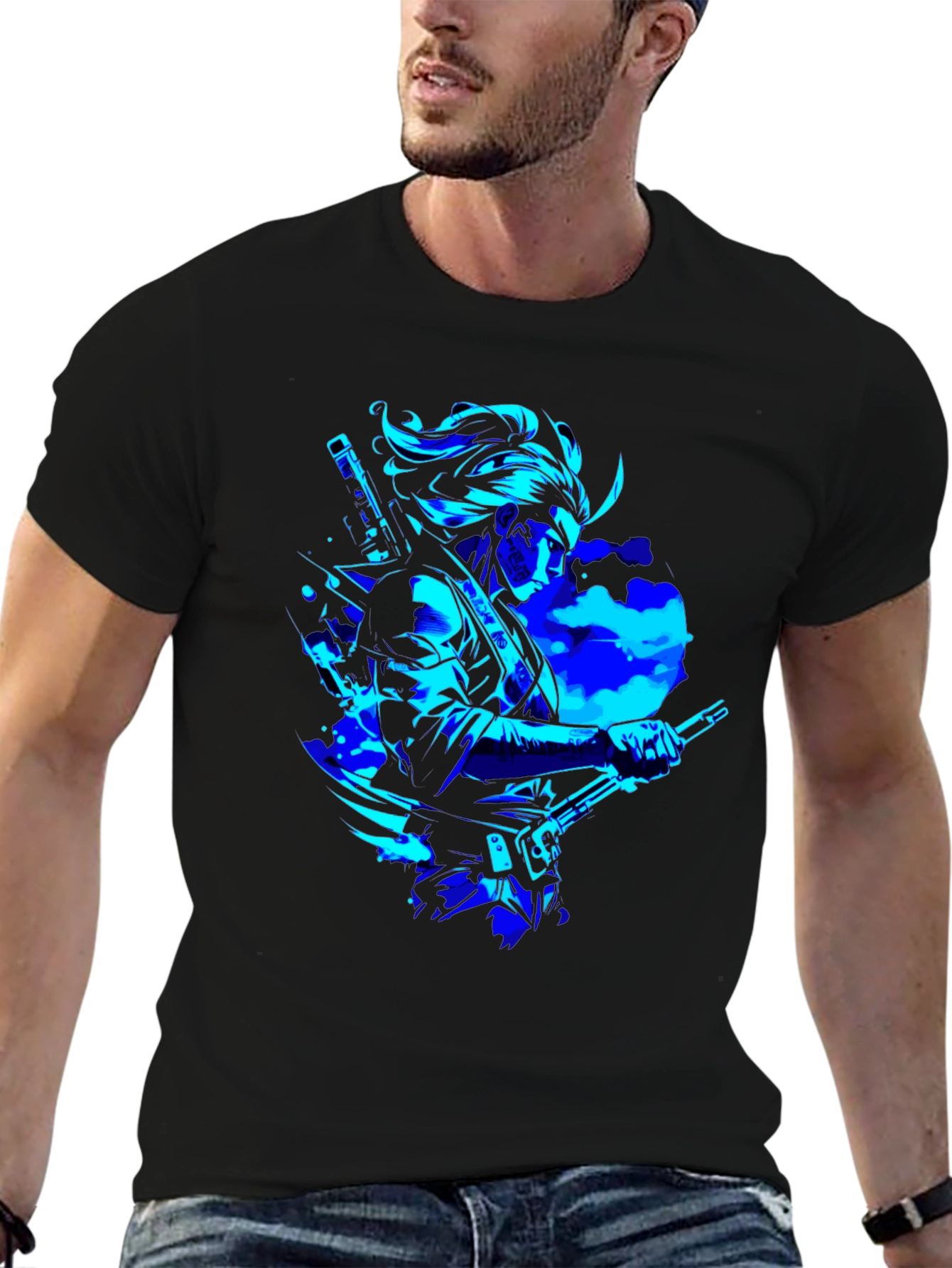 Cyber Samurai Graphic T-Shirt