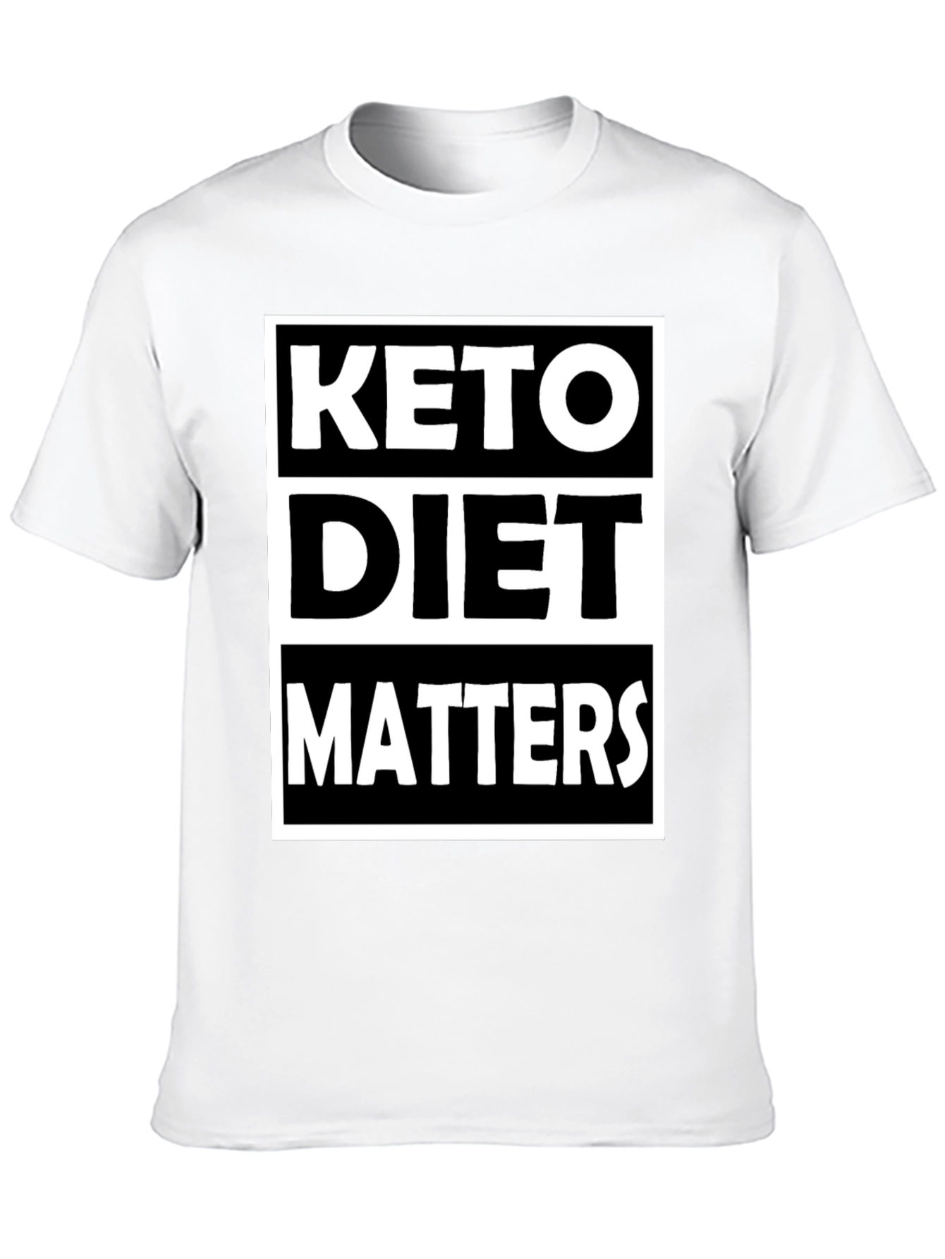Keto Diet Matters Black Graphic Tee