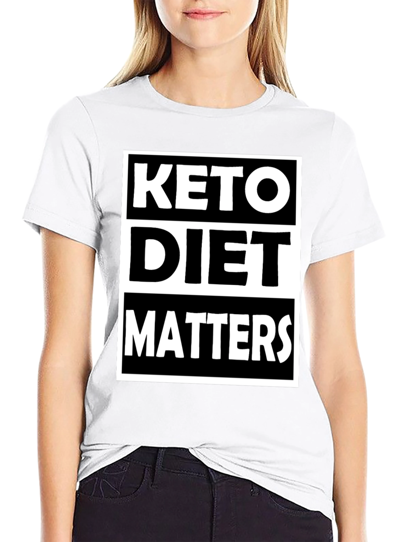 Keto Diet Matters Black Graphic Tee
