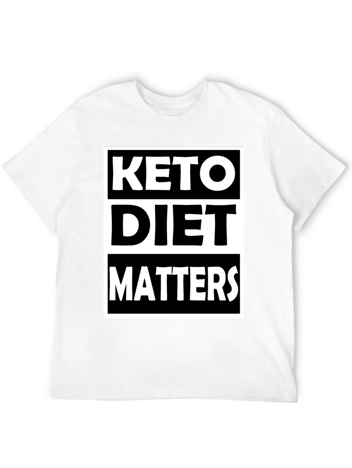 Keto Diet Matters Black Graphic Tee