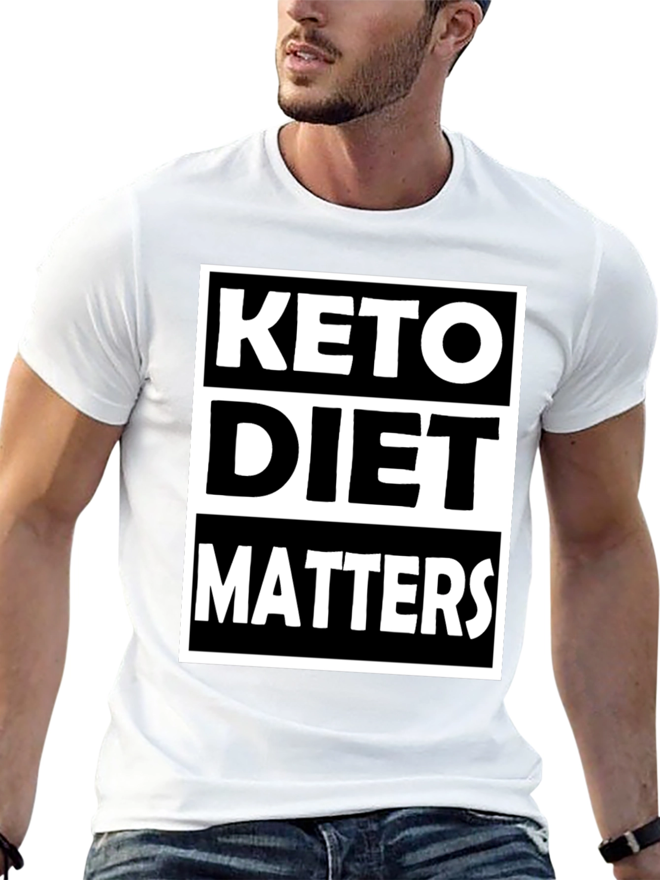 Keto Diet Matters Black Graphic Tee
