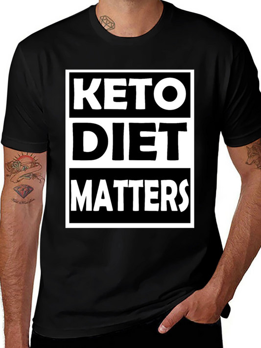Keto Diet Matters Black Graphic Tee
