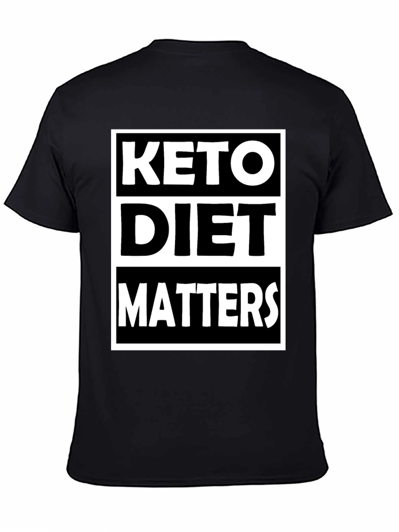 Keto Diet Matters Black Graphic Tee