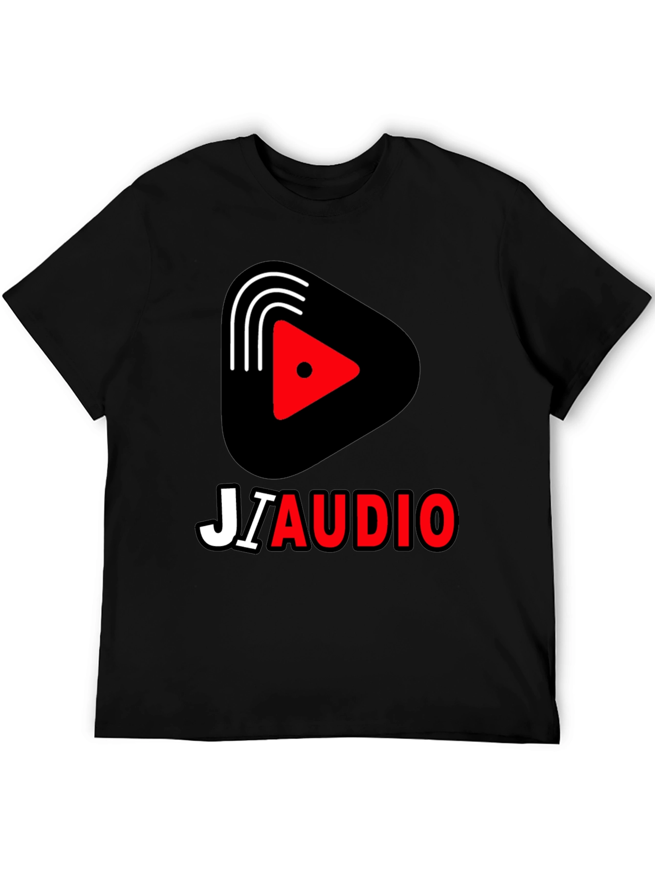 JIAUDIO Graphic Tee - Stylish Black T-Shirt