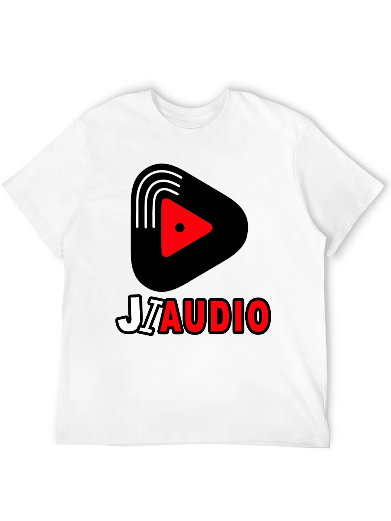 JIAUDIO Graphic Tee - Stylish Black T-Shirt