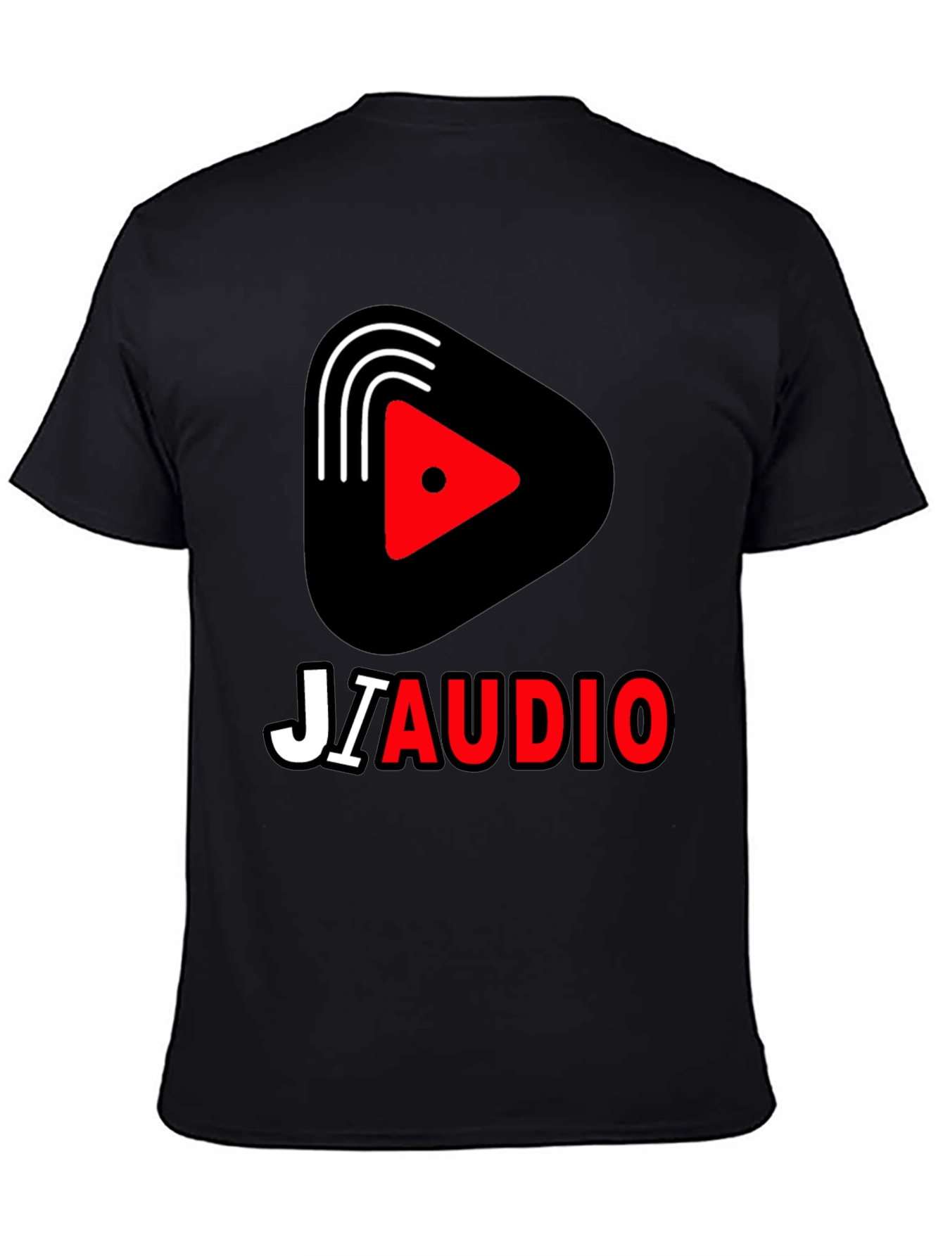 JIAUDIO Graphic Tee - Stylish Black T-Shirt