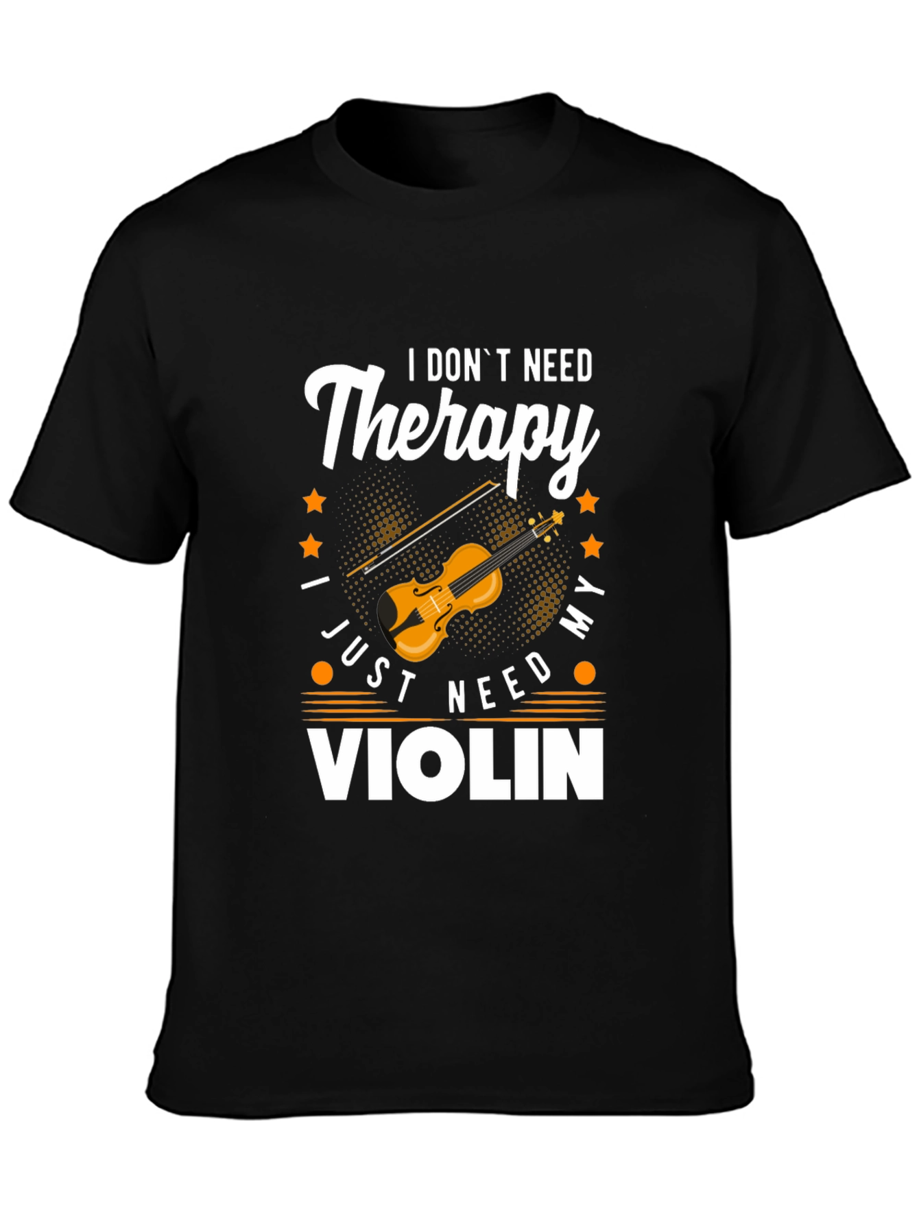 Violin Therapy Graphic T-Shirt - Musician Gift