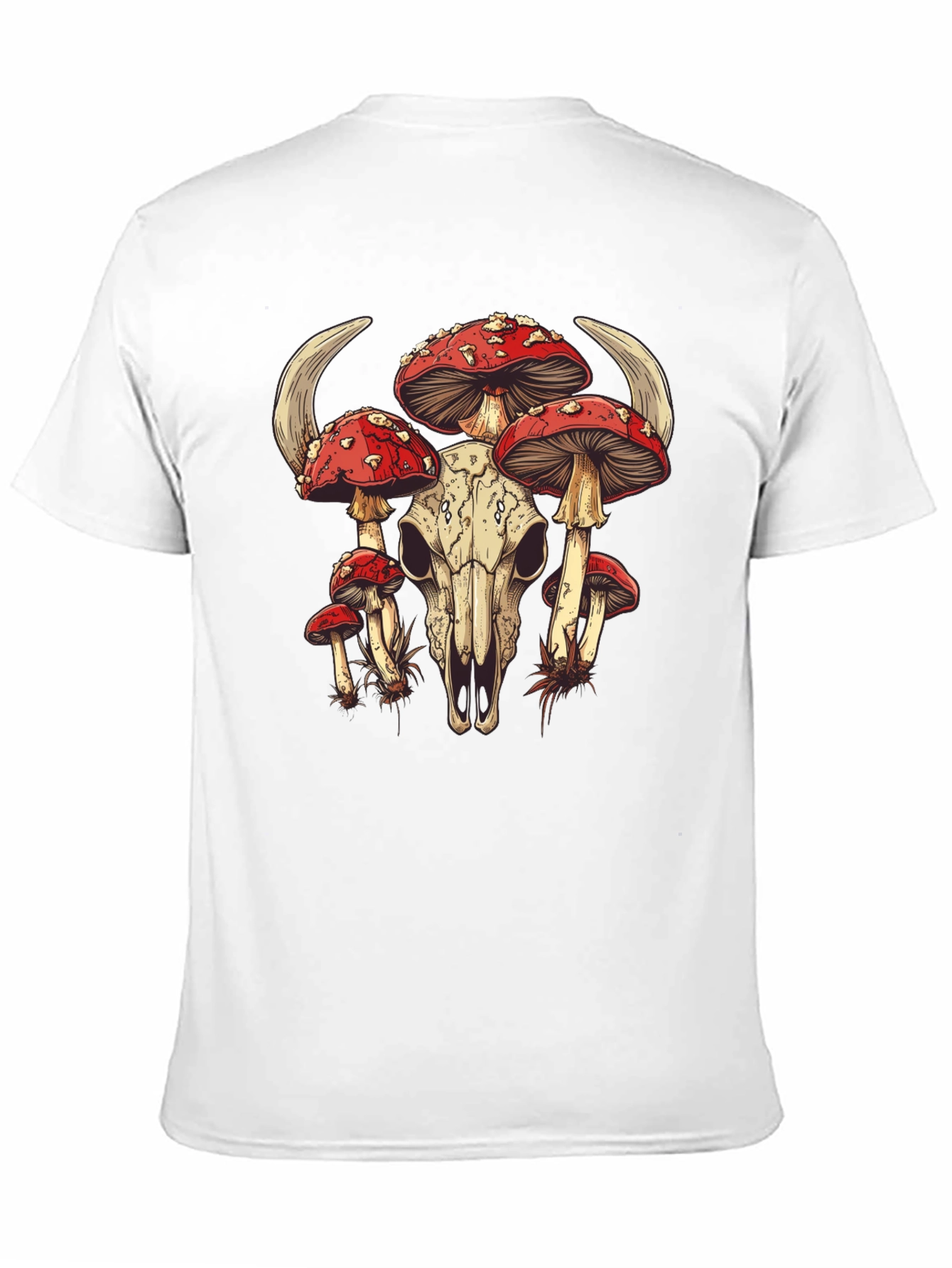 Mushroom Skull Graphic Tee