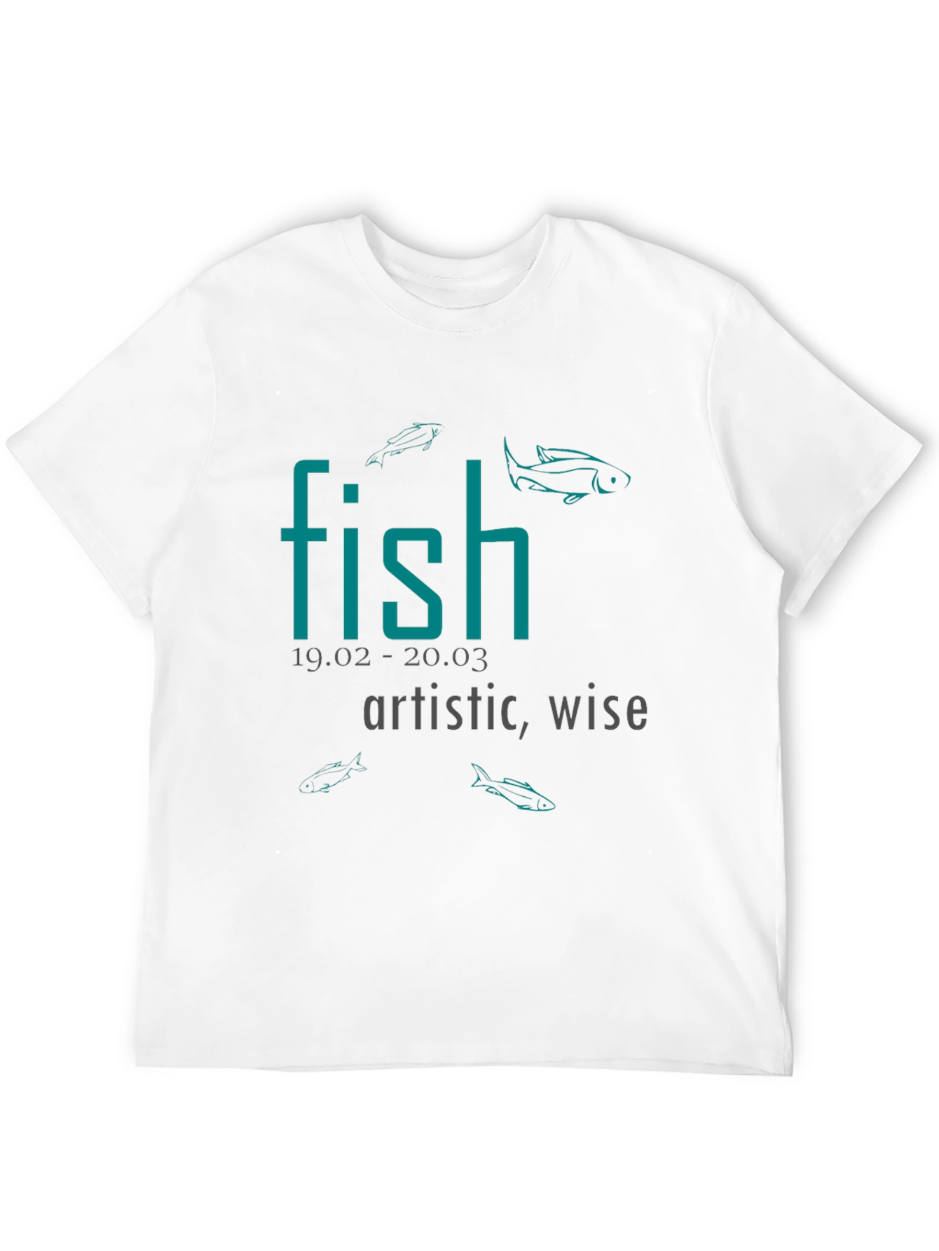 Fish Zodiac Sign T-Shirt: Artistic & Wise Tee