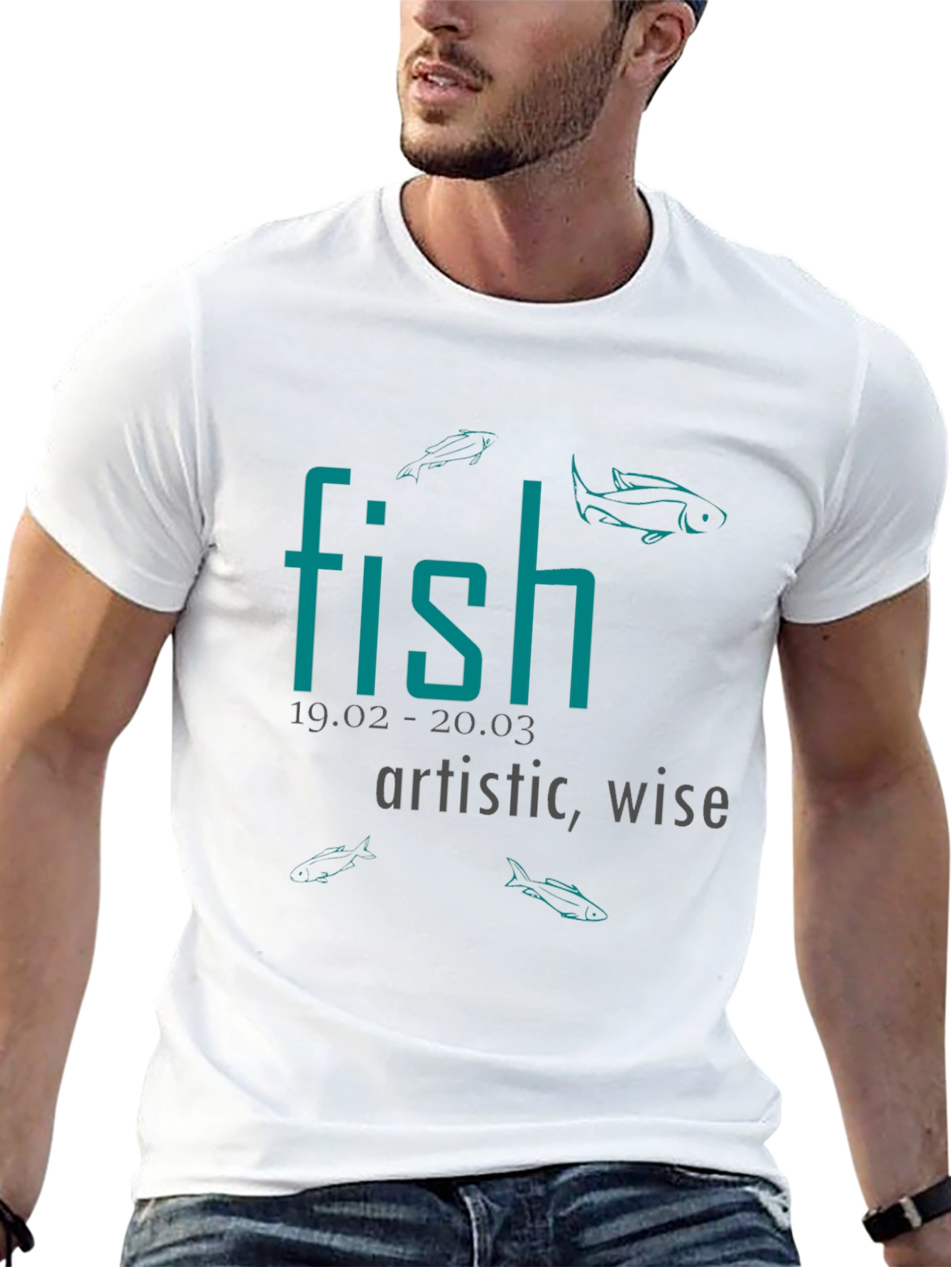 Fish Zodiac Sign T-Shirt: Artistic & Wise Tee
