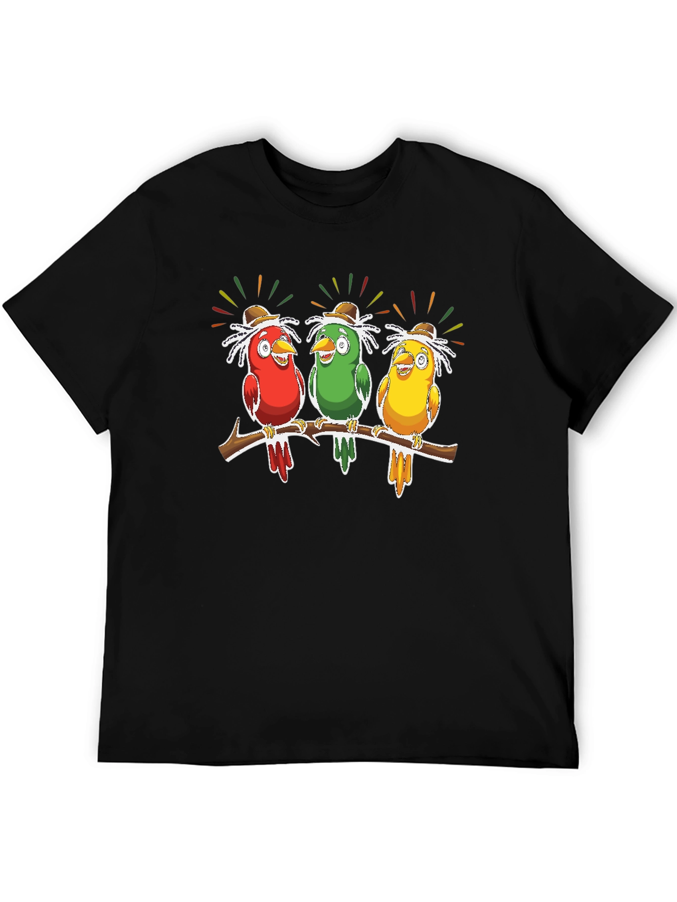 Birds on Branch Graphic Tee - Novelty Print