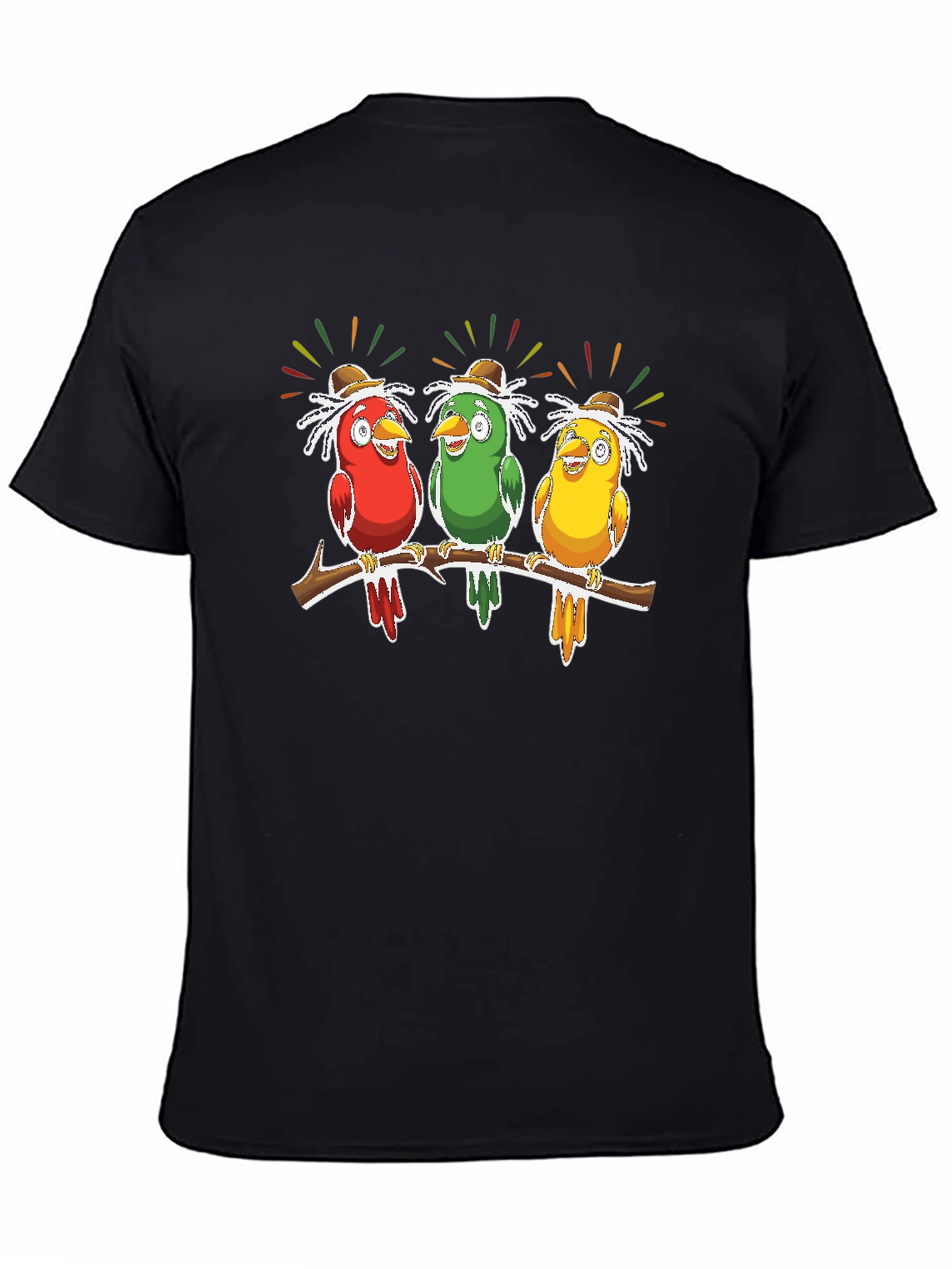 Birds on Branch Graphic Tee - Novelty Print