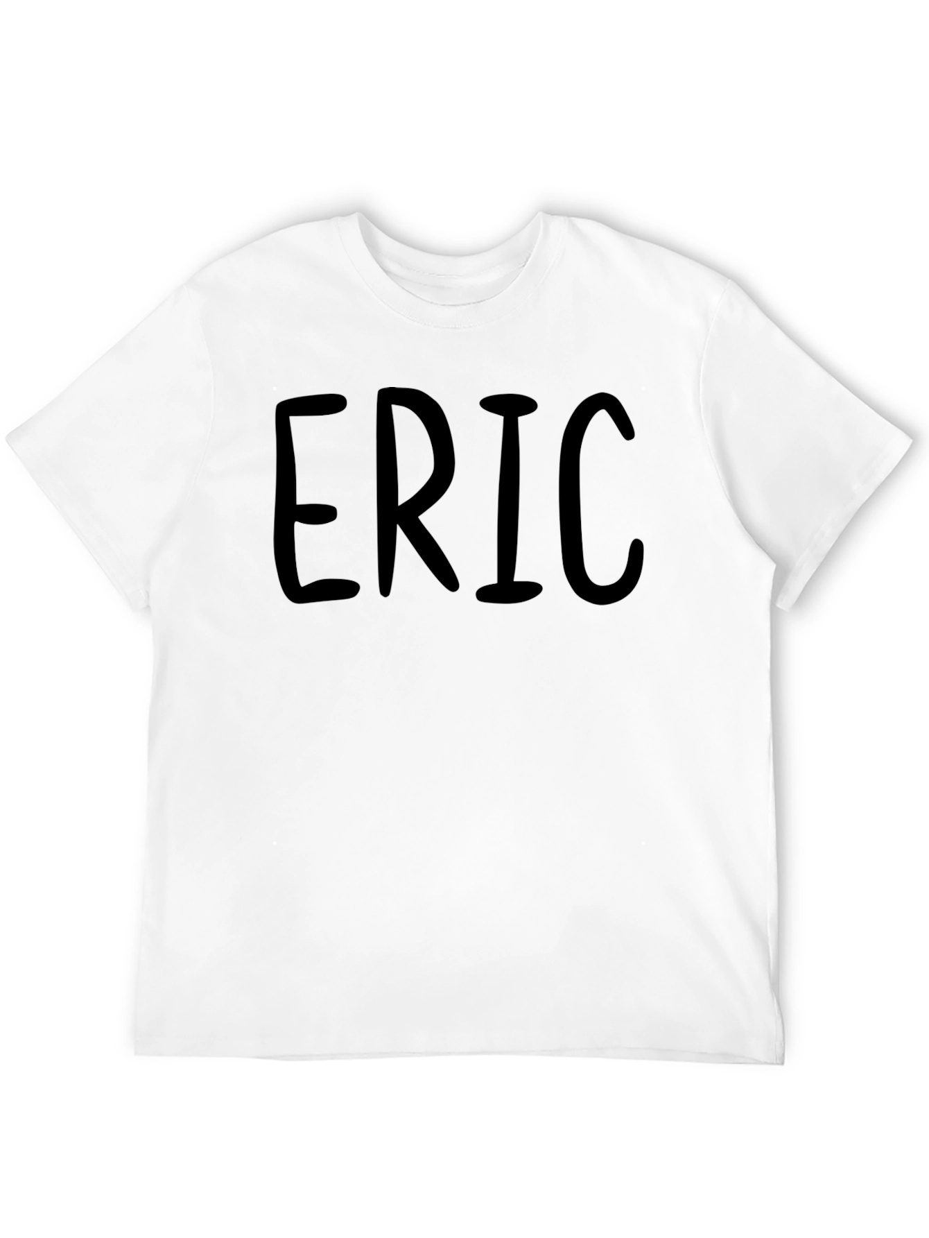 ERIC Black Graphic Tee - Custom Name T-Shirt
