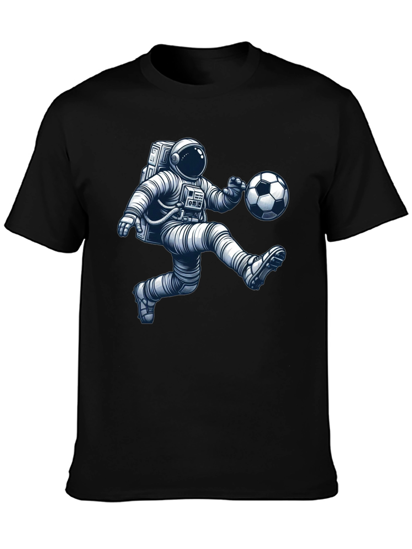 Astronaut Soccer Player Graphic Tee