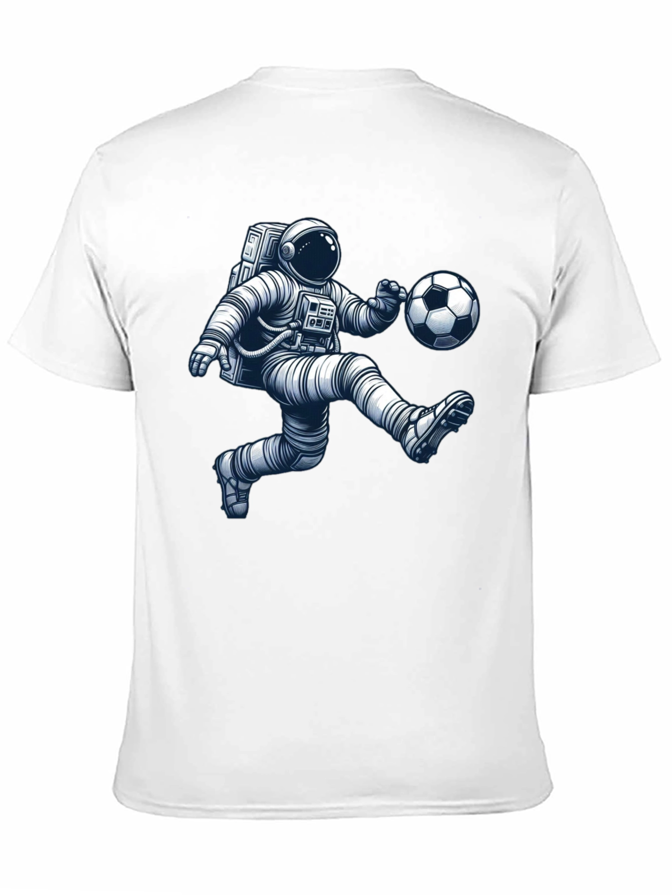 Astronaut Soccer Player Graphic Tee